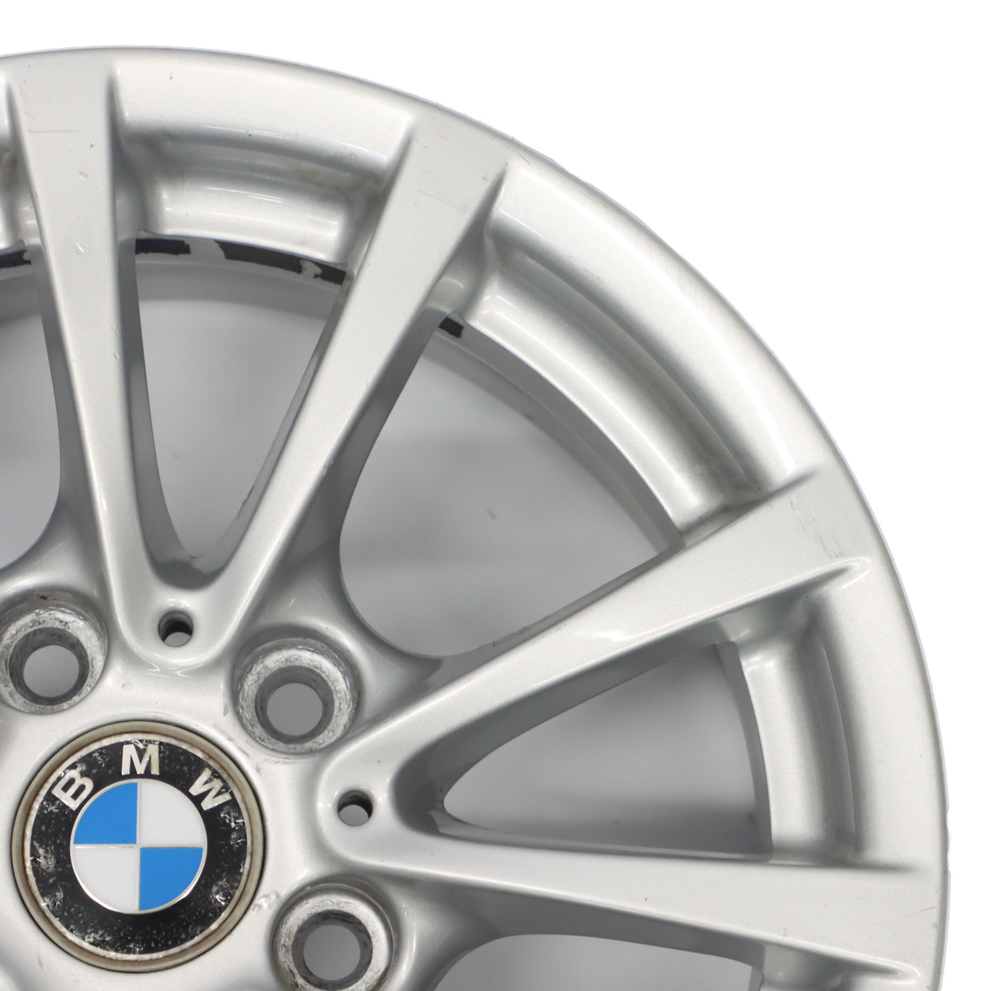 BMW F30 F31 F36 Silver Alloy Wheel Rim 16" 7J ET:31 V-spoke 390 6796236