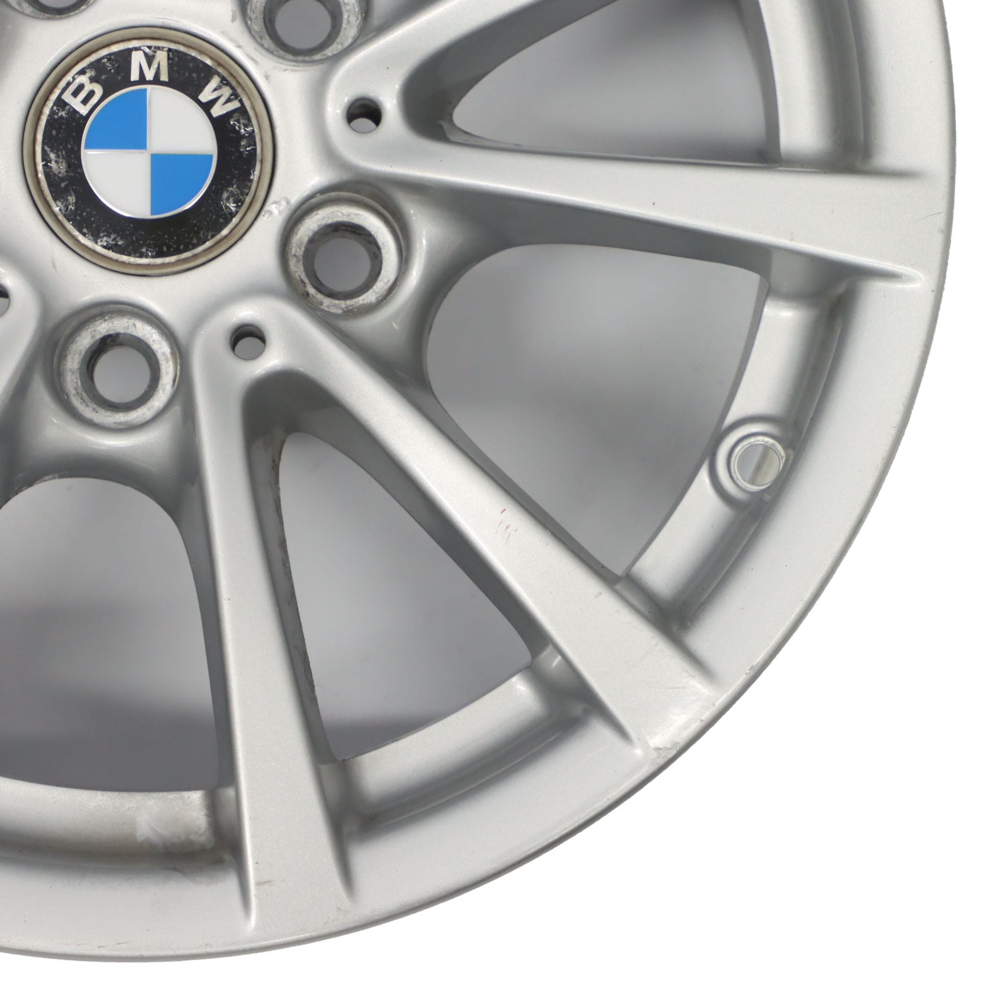 BMW F30 F31 F36 Silver Alloy Wheel Rim 16" 7J ET:31 V-spoke 390 6796236