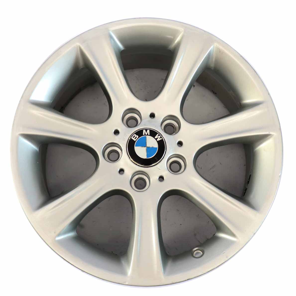 BMW F30 F31 Silberne Leichtmetallfelge 17" 7,5J Sternspeiche 394 ET:34 6796243