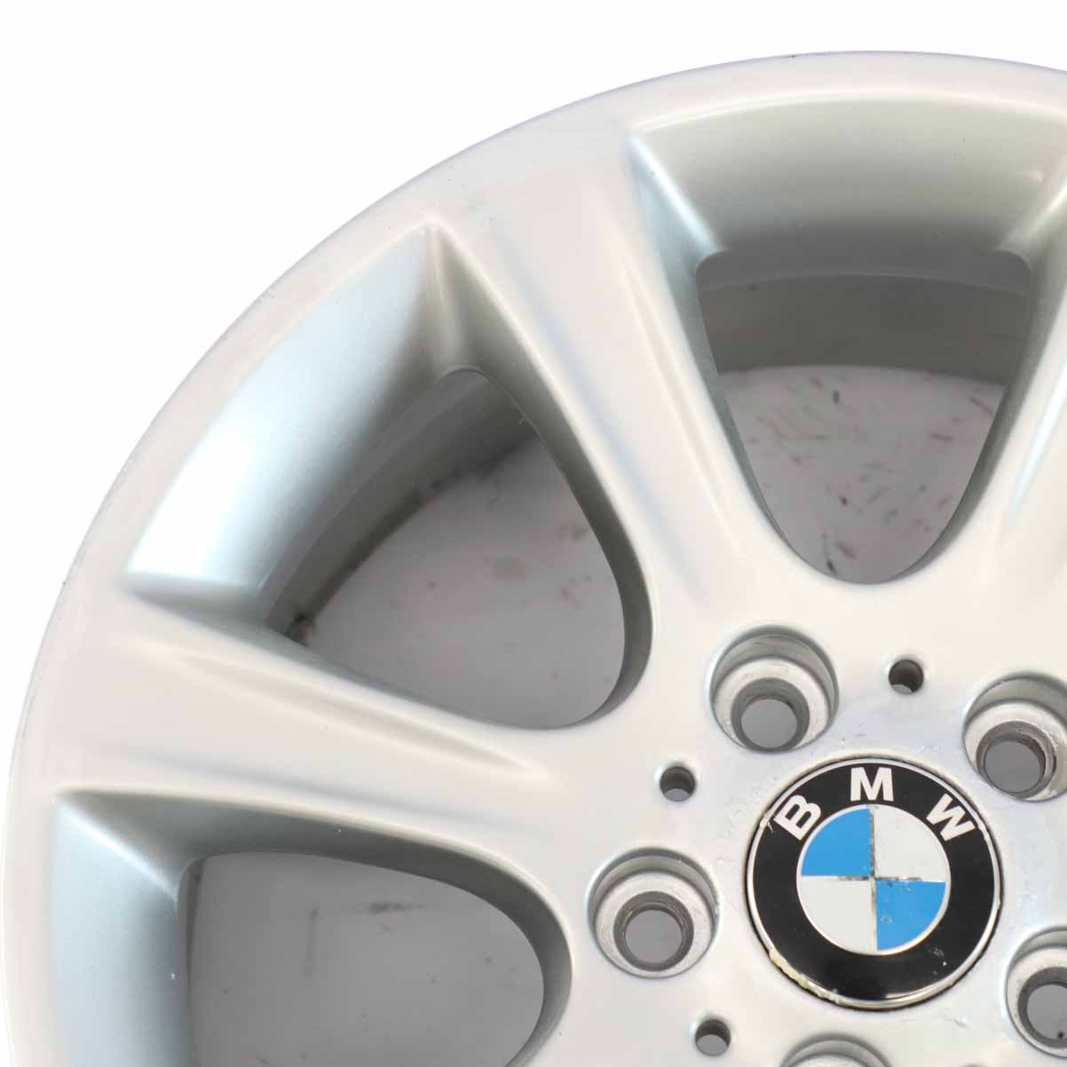 BMW F30 F31 Silberne Leichtmetallfelge 17" 7,5J Sternspeiche 394 ET:34 6796243