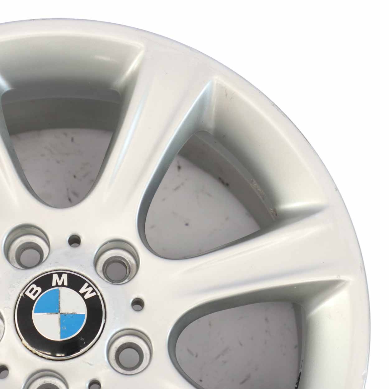 BMW F30 F31 Silberne Leichtmetallfelge 17" 7,5J Sternspeiche 394 ET:34 6796243