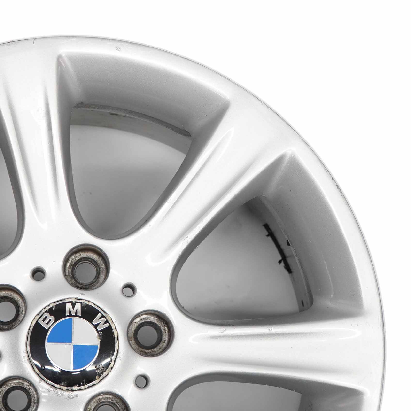 BMW F30 F31 Silberne Leichtmetallfelge 17" 7,5J Sternspeiche 394 ET:34 6796243