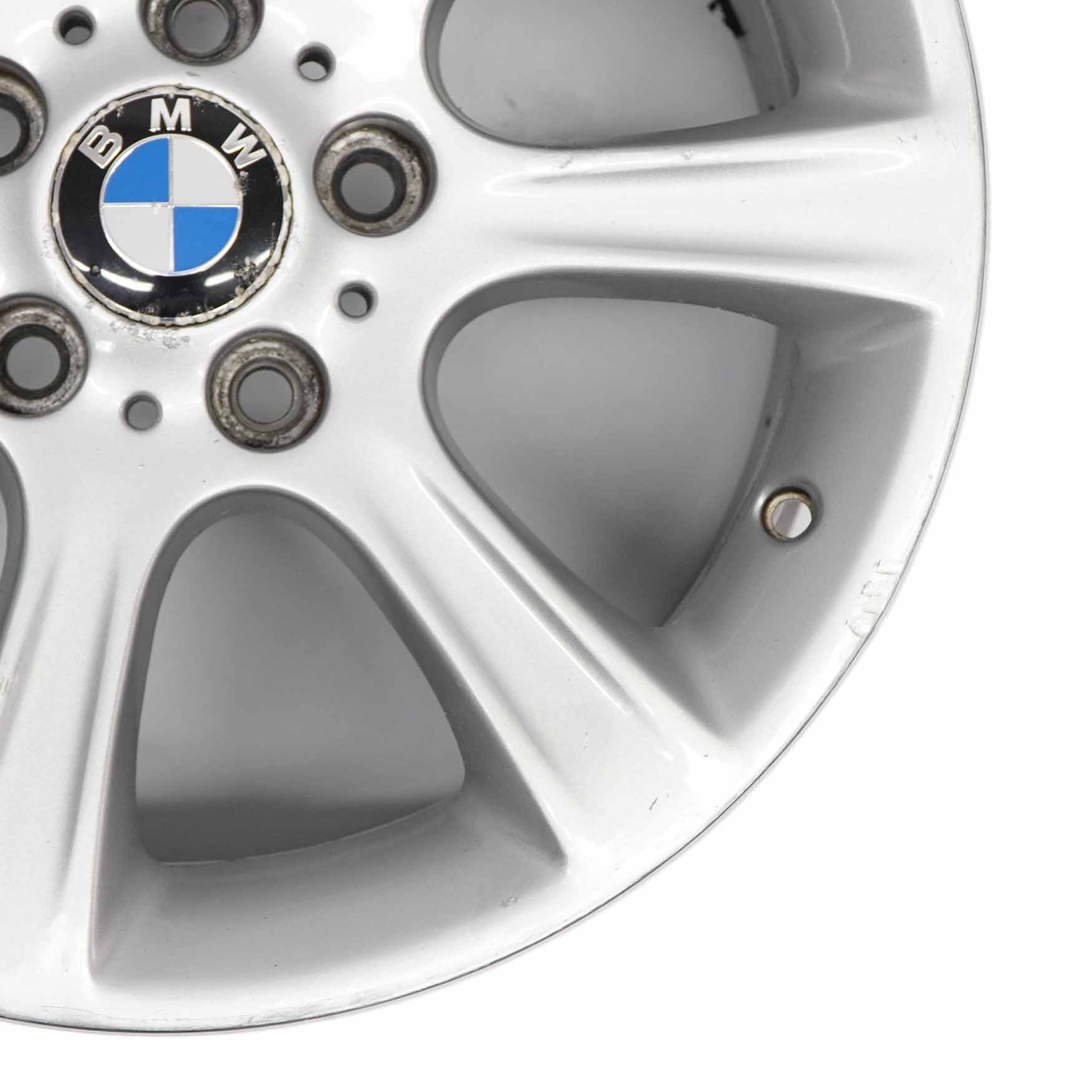 BMW F30 F31 Silberne Leichtmetallfelge 17" 7,5J Sternspeiche 394 ET:34 6796243