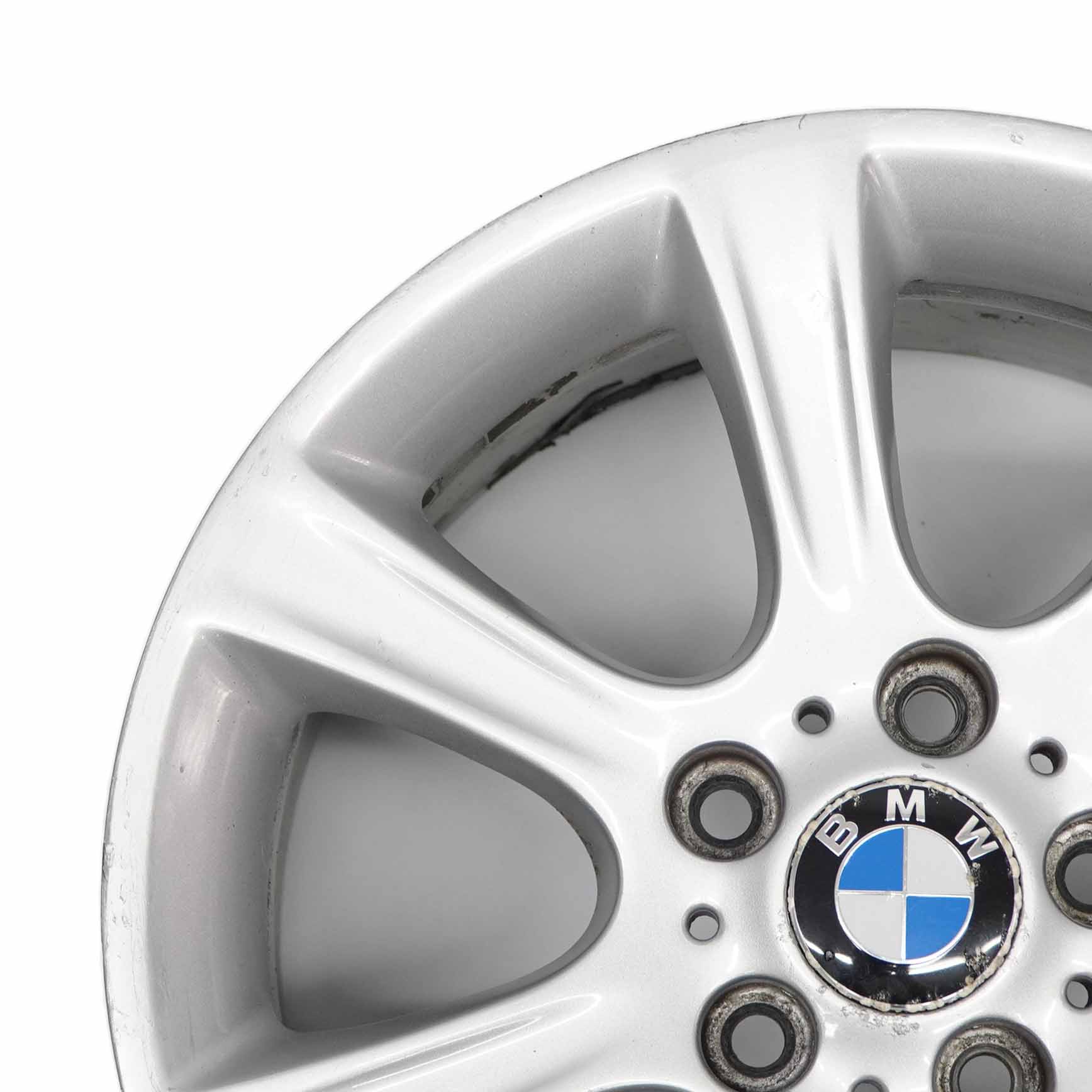 BMW F30 F31 Silberne Leichtmetallfelge 17" 7,5J Sternspeiche 394 ET:34 6796243