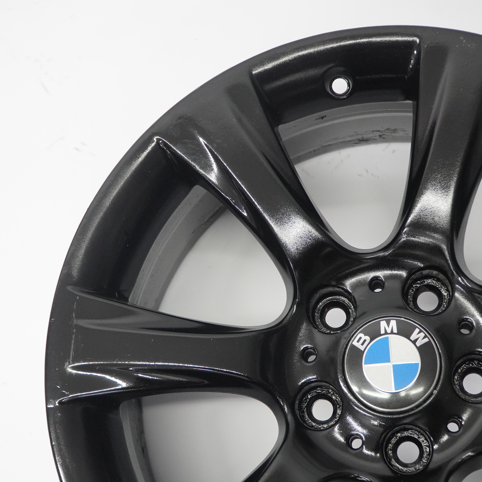 BMW F30 F31 F32 F33 Schwarzes Leicht metall rad Felge 18" 8J ET:34 6796246