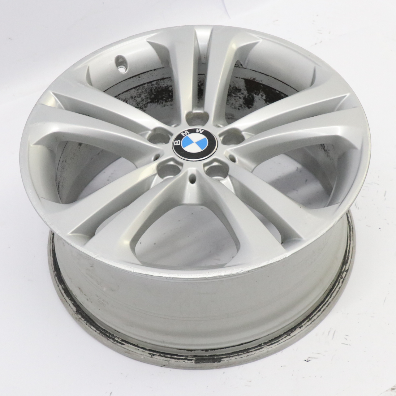 BMW F30 F31 Silberne Leicht metall felge 19" 8,5J Doppel speiche ET:47 6796257