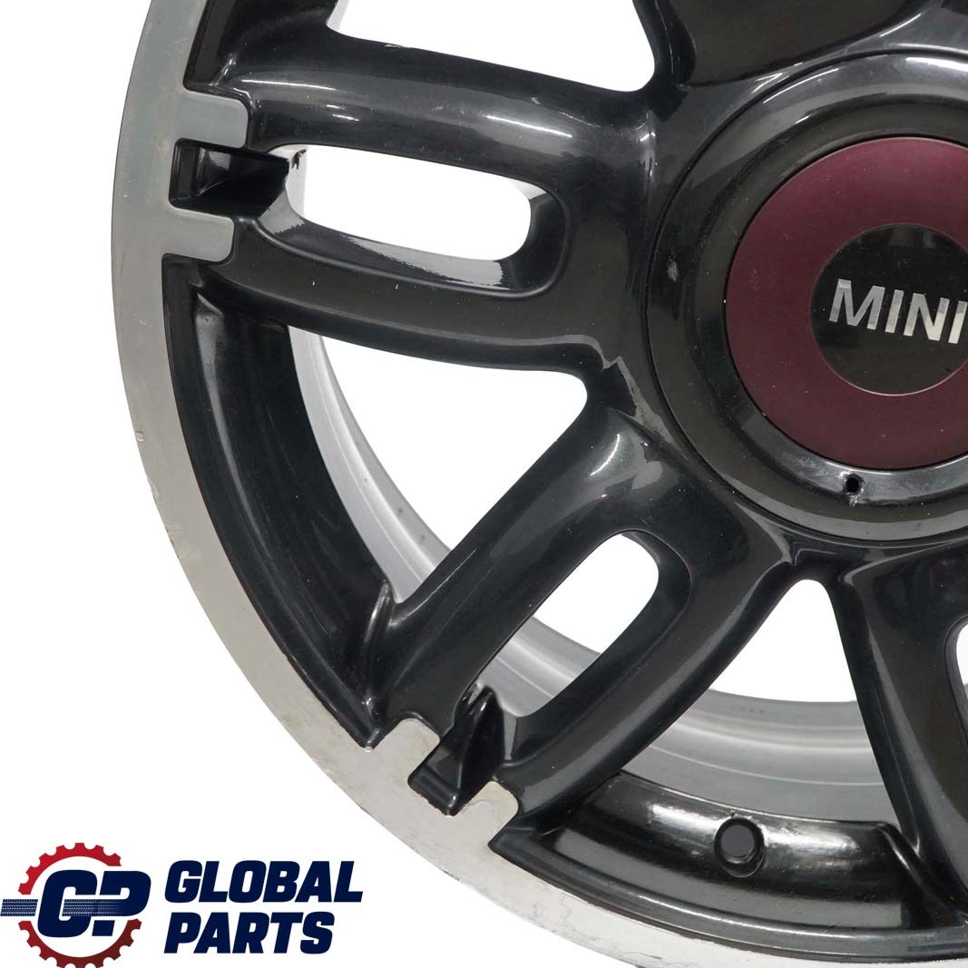 Mini Cooper One R55 R56 R57 Black Wheel Alloy Rim 17" 7J ET:48 Twin Spoke 128