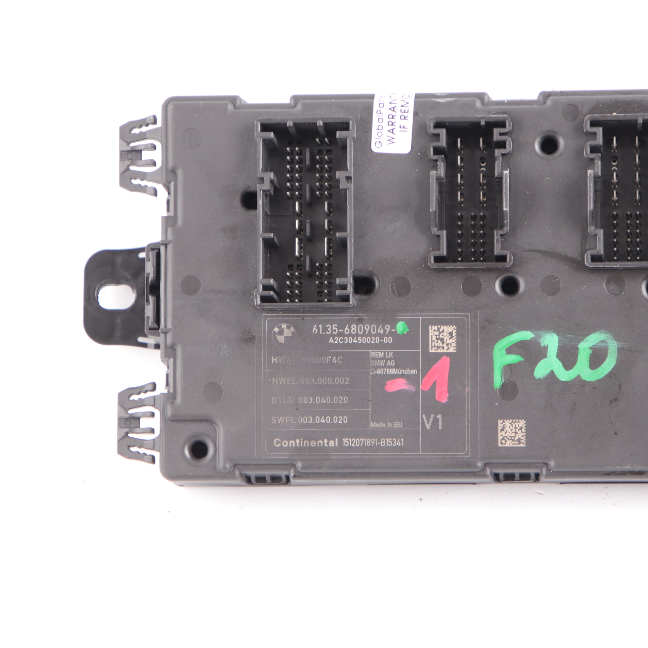 BMW F20 F21 F30 F31 F32 Karosseriesteuergerät Modul REM 6809049