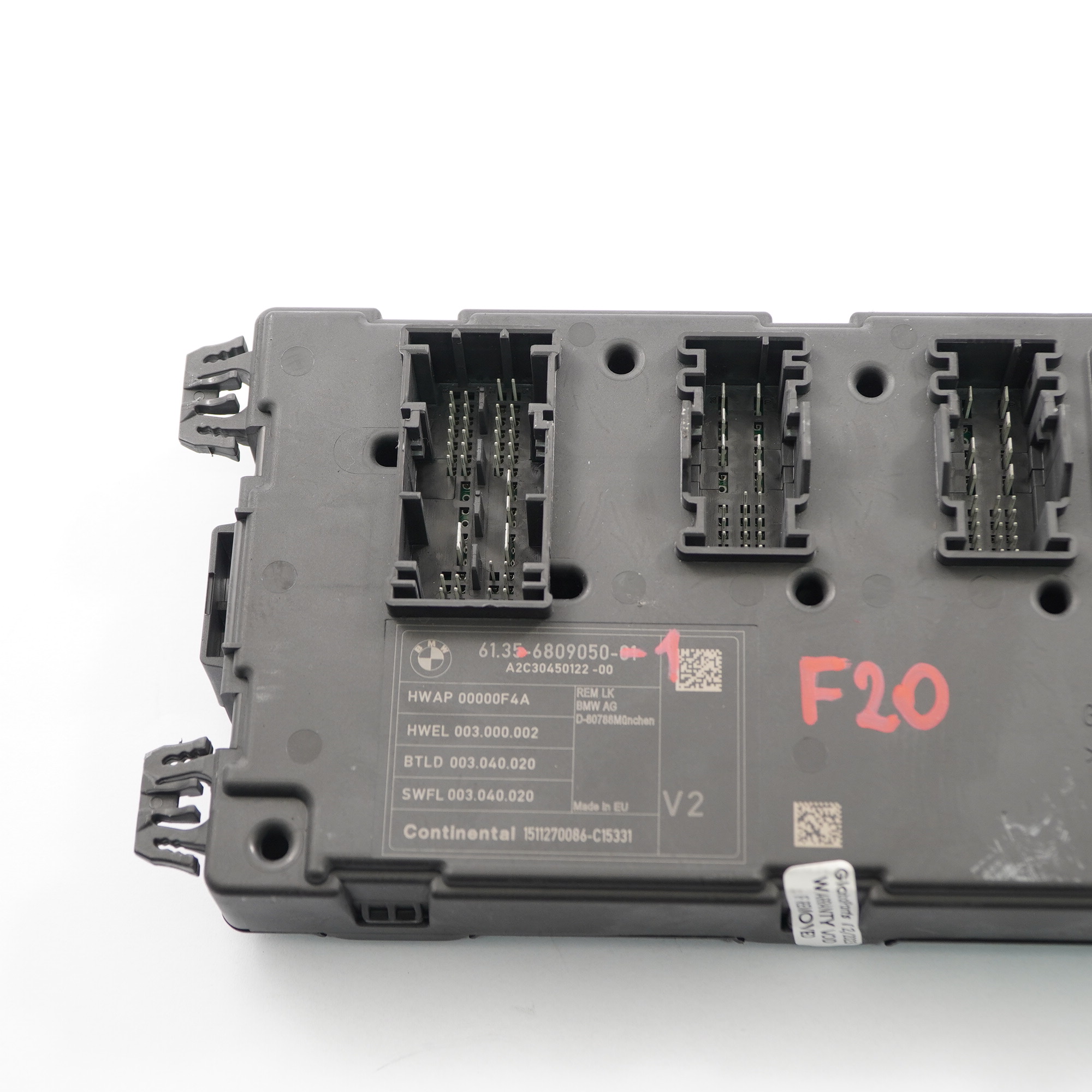 BMW F20 F30 F36 Hinteres modul REM Sicherungs kasten Steuergerät V2 ECU 6809050