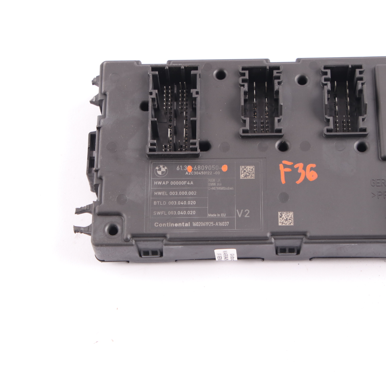 BMW F20 F30 F36 Hinteres Elektronikmodul REM Steuergerät V2 ECU 6809050