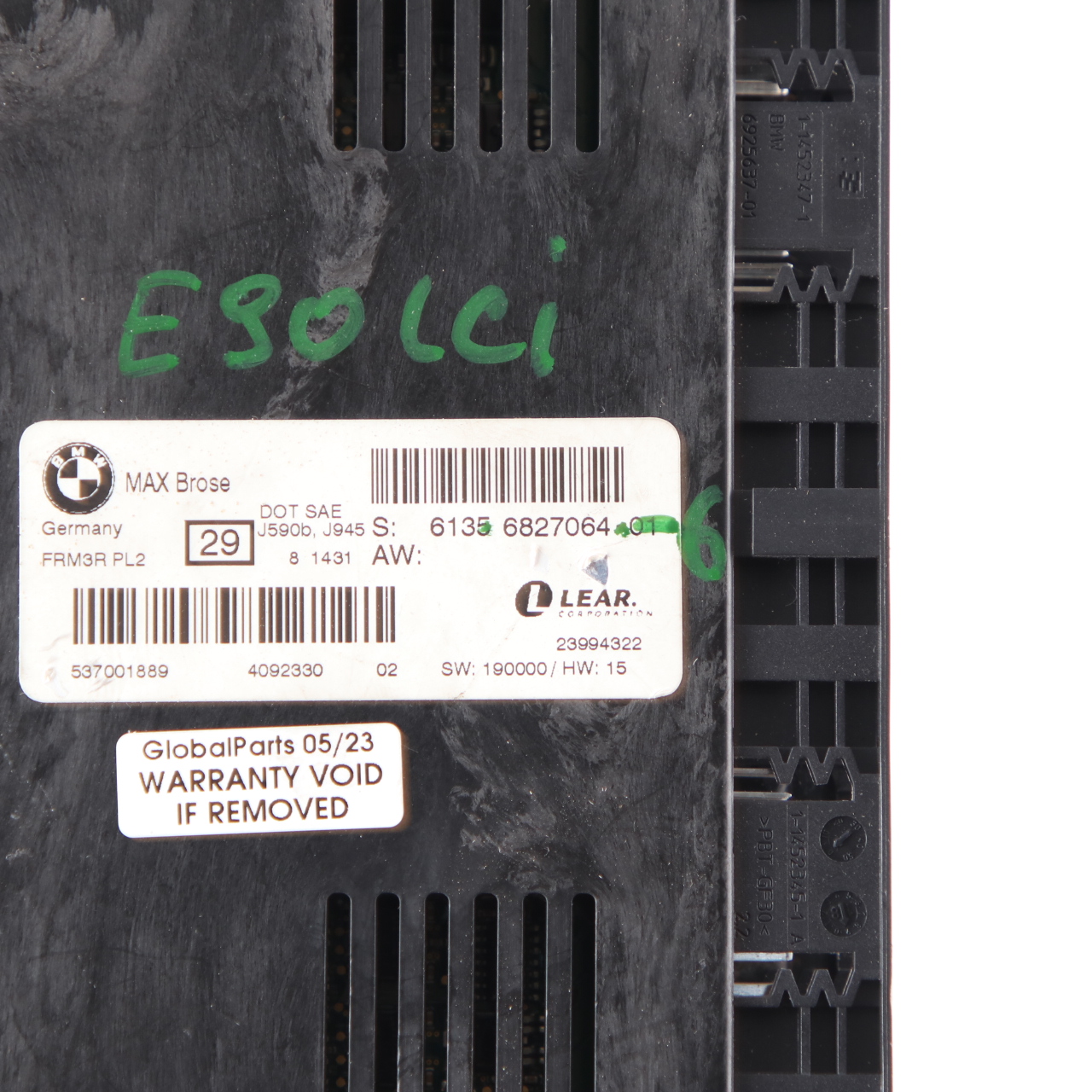 BMW E90 LCI Max Brose Fußraumleuchte Modul Steuergerät ECU FRM3R PL2 6827064