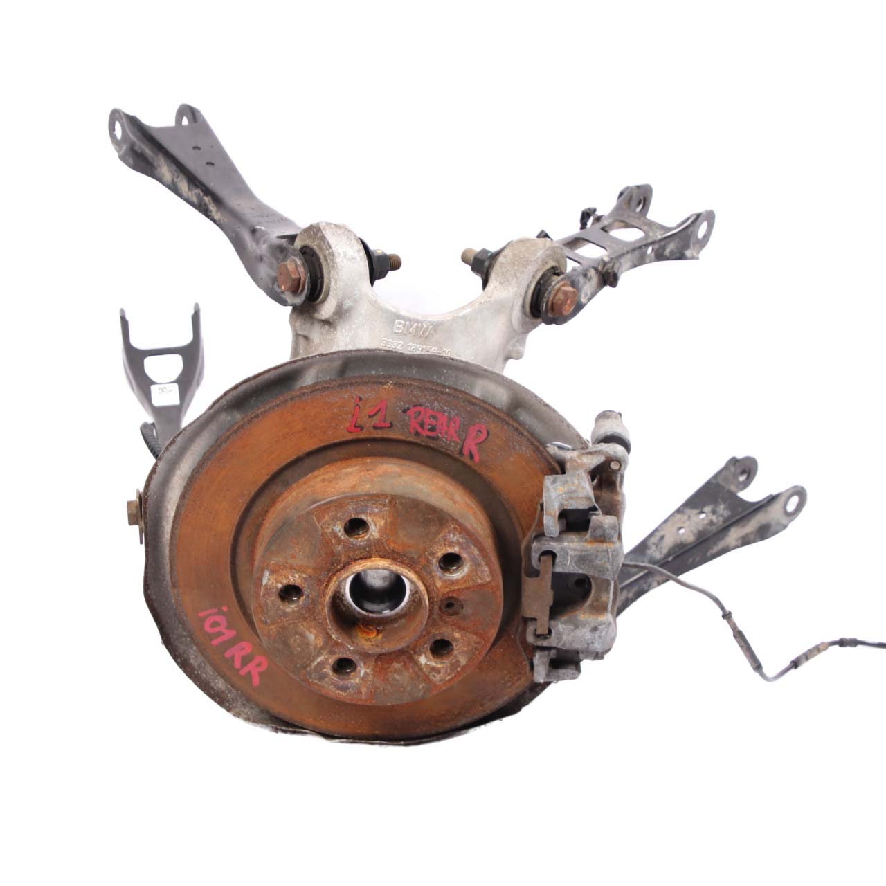 BMW i3 I01 Rear Suspension Right Leg Wheel Hub Caliper Axle Brake Disc 6852162