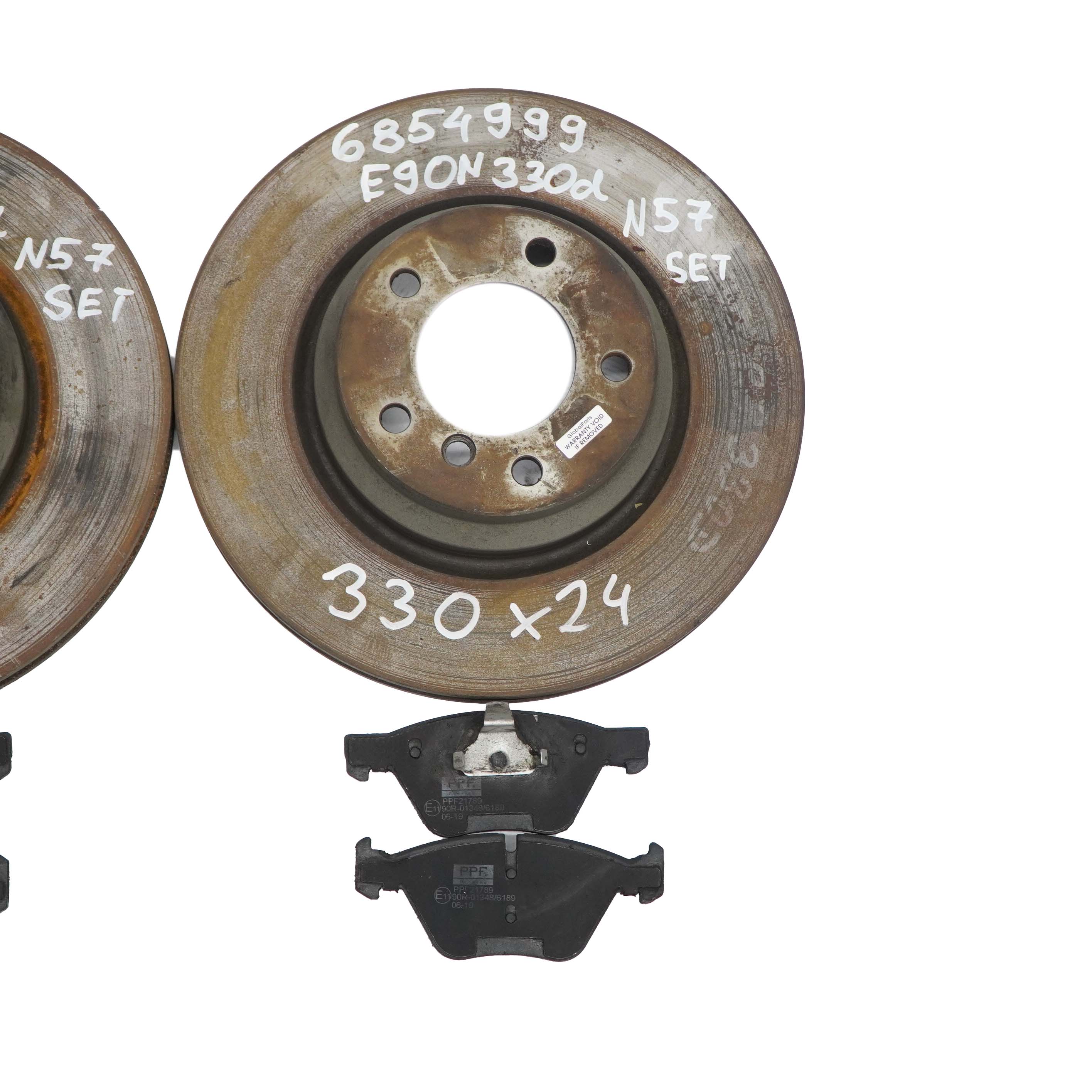 BMW E90 E91 E92 Vorderradbremse Links Rechts Bremsscheibe Bremsklotz Set 330X24