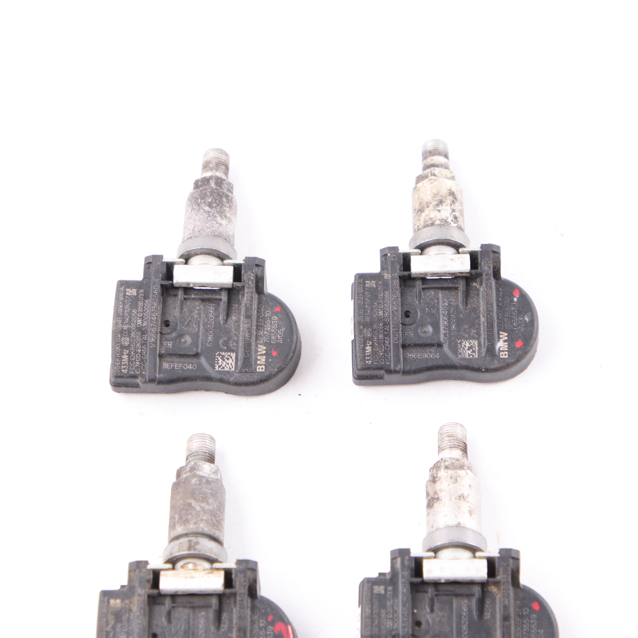 4X Original BMW Reifendruck Radelektronik Modul Sensor RDC 433MHZ 6855539