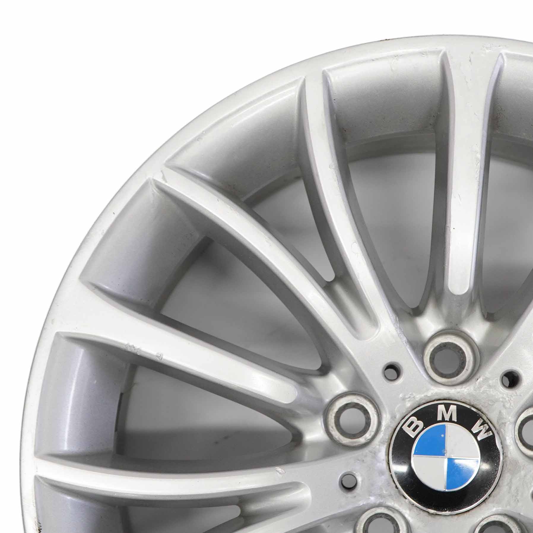 BMW F10 F11 F12 Silberne Leichtmetallfelge 18" Multispoke 454 8J ET:30 6857668