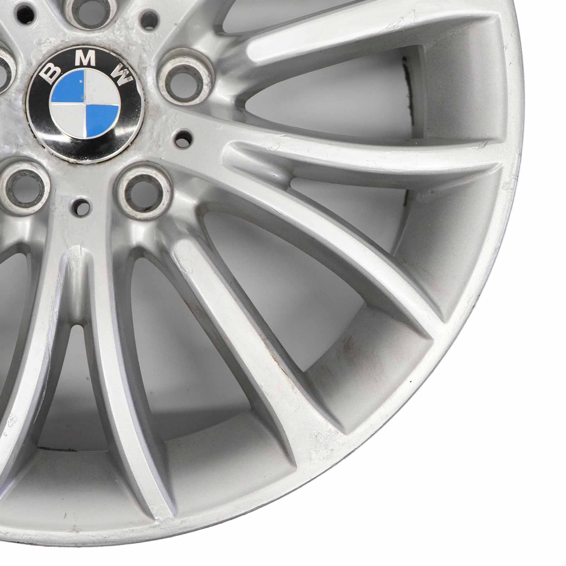 BMW F10 F11 F12 Silberne Leichtmetallfelge 18" Multispoke 454 8J ET:30 6857668