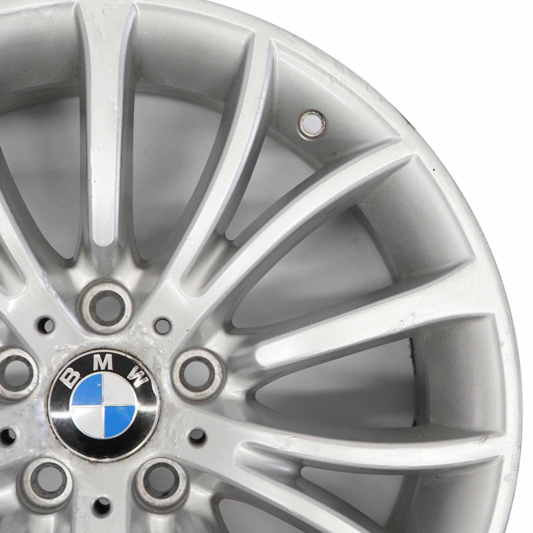 BMW F10 F11 F12 Silberne Leichtmetallfelge 18" Multispoke 454 8J ET:30 6857668