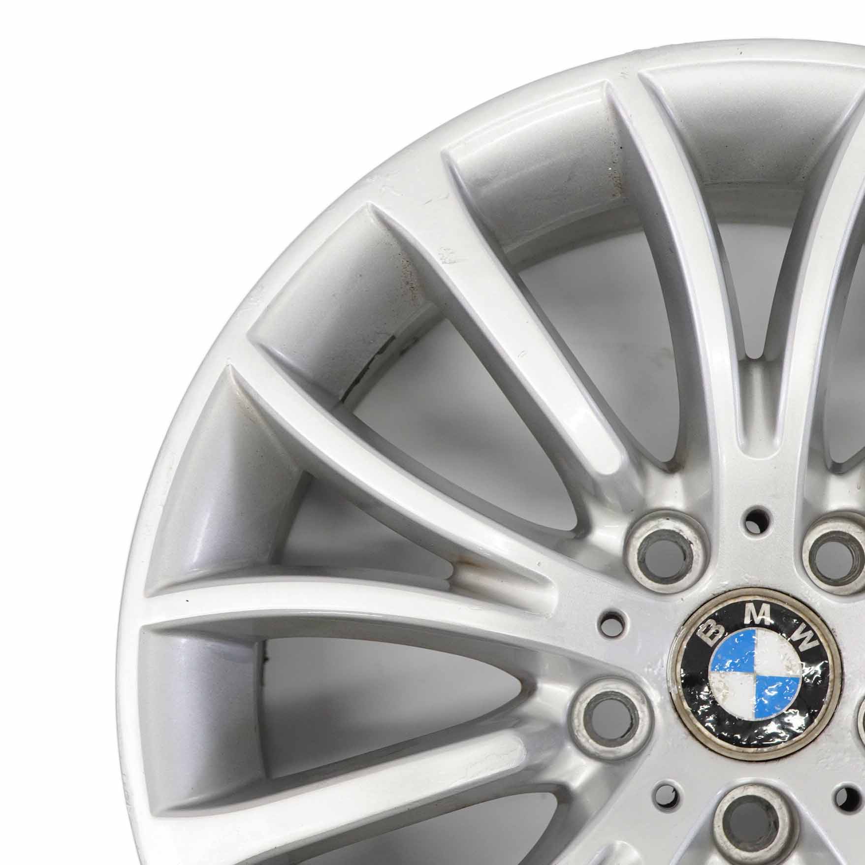 BMW F10 F11 F12 Silberne Leichtmetallfelge 18" Multispoke 454 8J ET:30 6857668