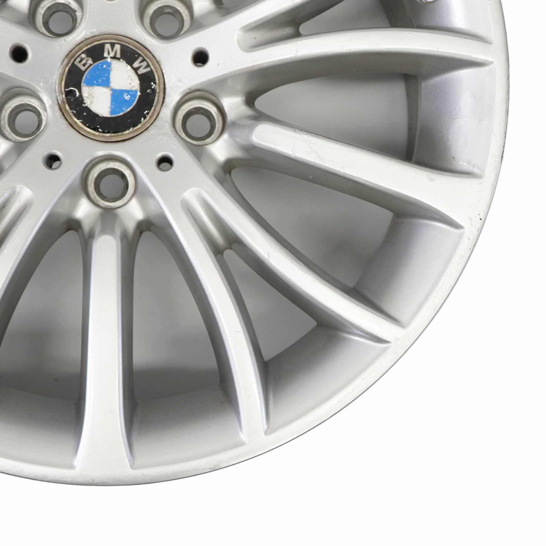 BMW F10 F11 F12 Silberne Leichtmetallfelge 18" Multispoke 454 8J ET:30 6857668