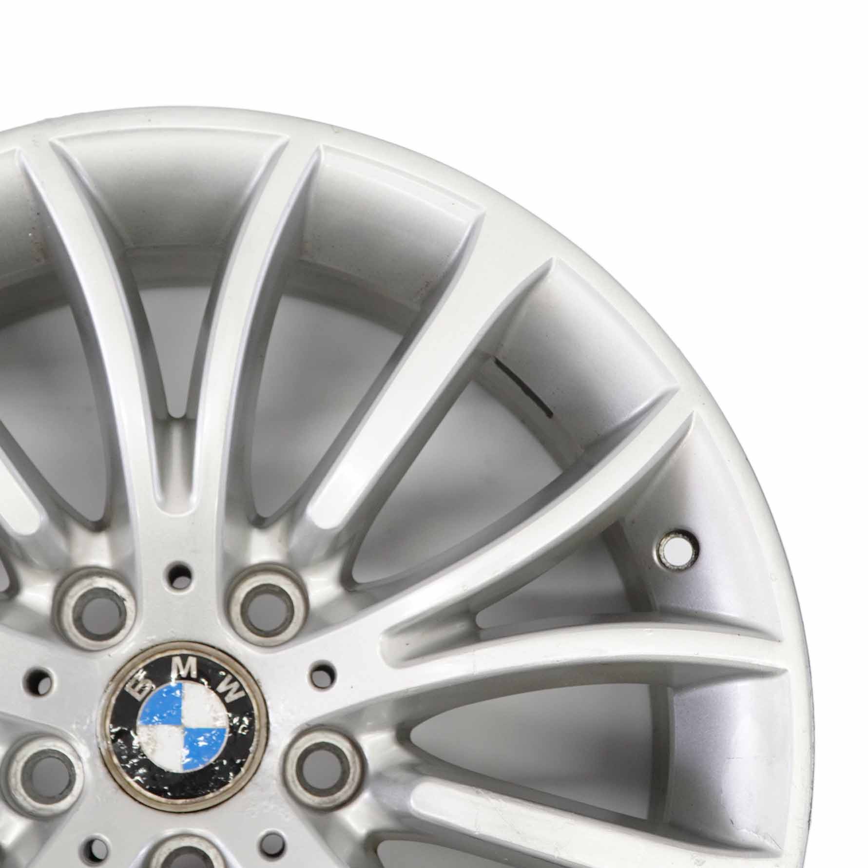 BMW F10 F11 F12 Silberne Leichtmetallfelge 18" Multispoke 454 8J ET:30 6857668