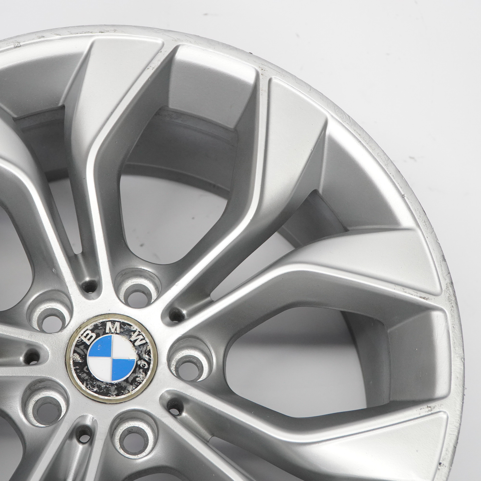 BMW X3 F25 Hinten Silber Felge Leicht metall 19" Y Speiche 608 9,5J 6862891