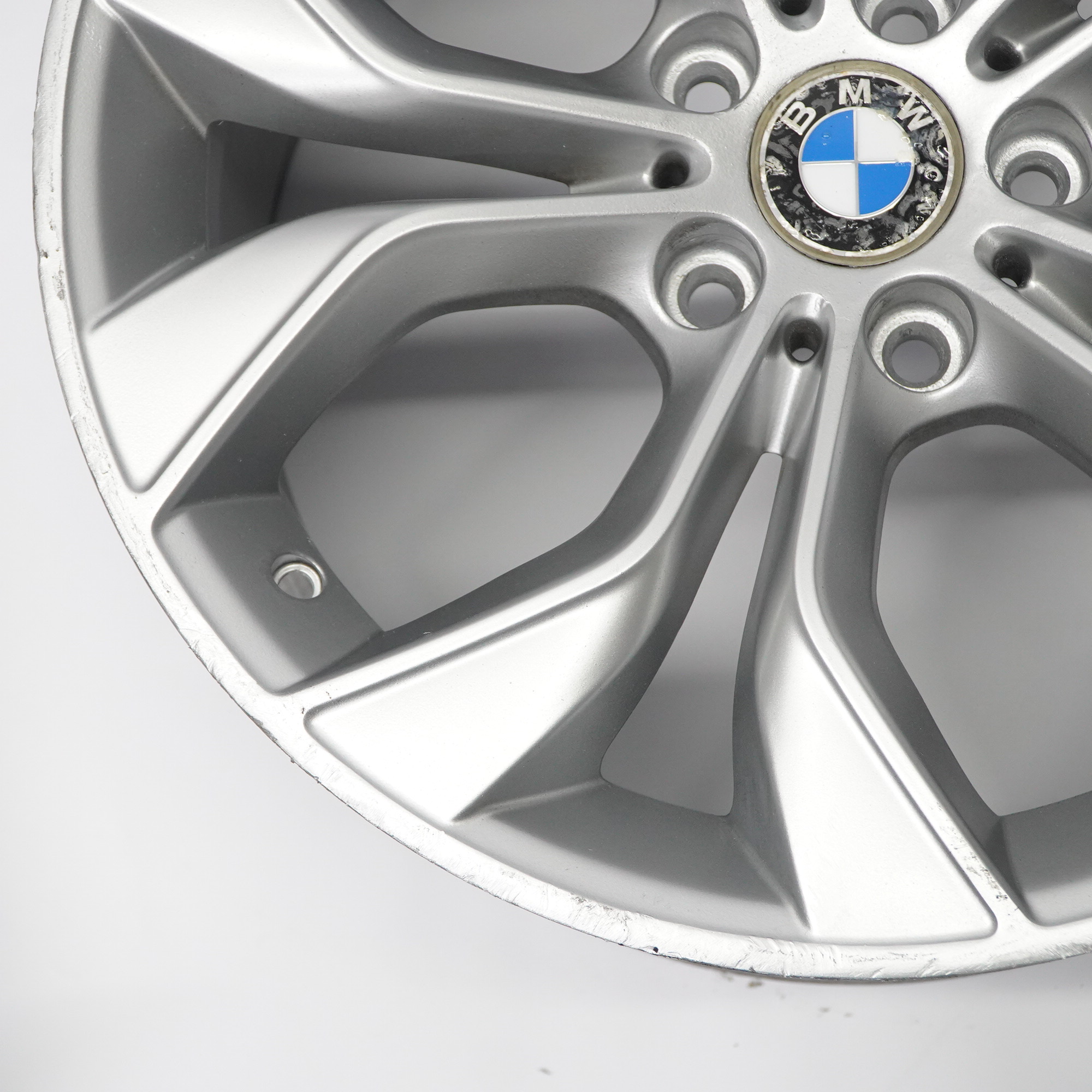 BMW X3 F25 Hinten Silber Felge Leicht metall 19" Y Speiche 608 9,5J 6862891