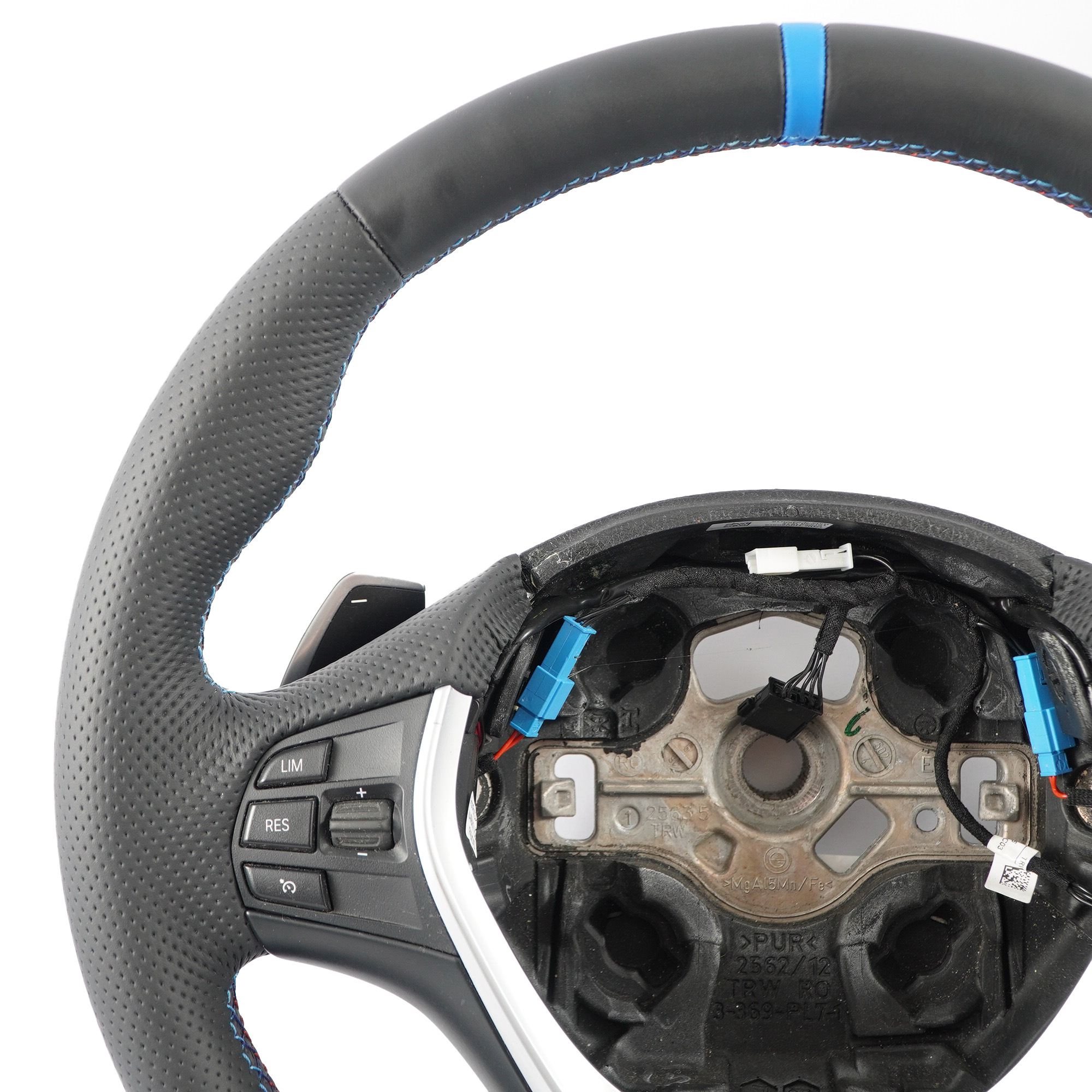 BMW F20 F21 F22 F30 F31 F32 NEW Black Leather Sport Steering Wheel Paddle Shift