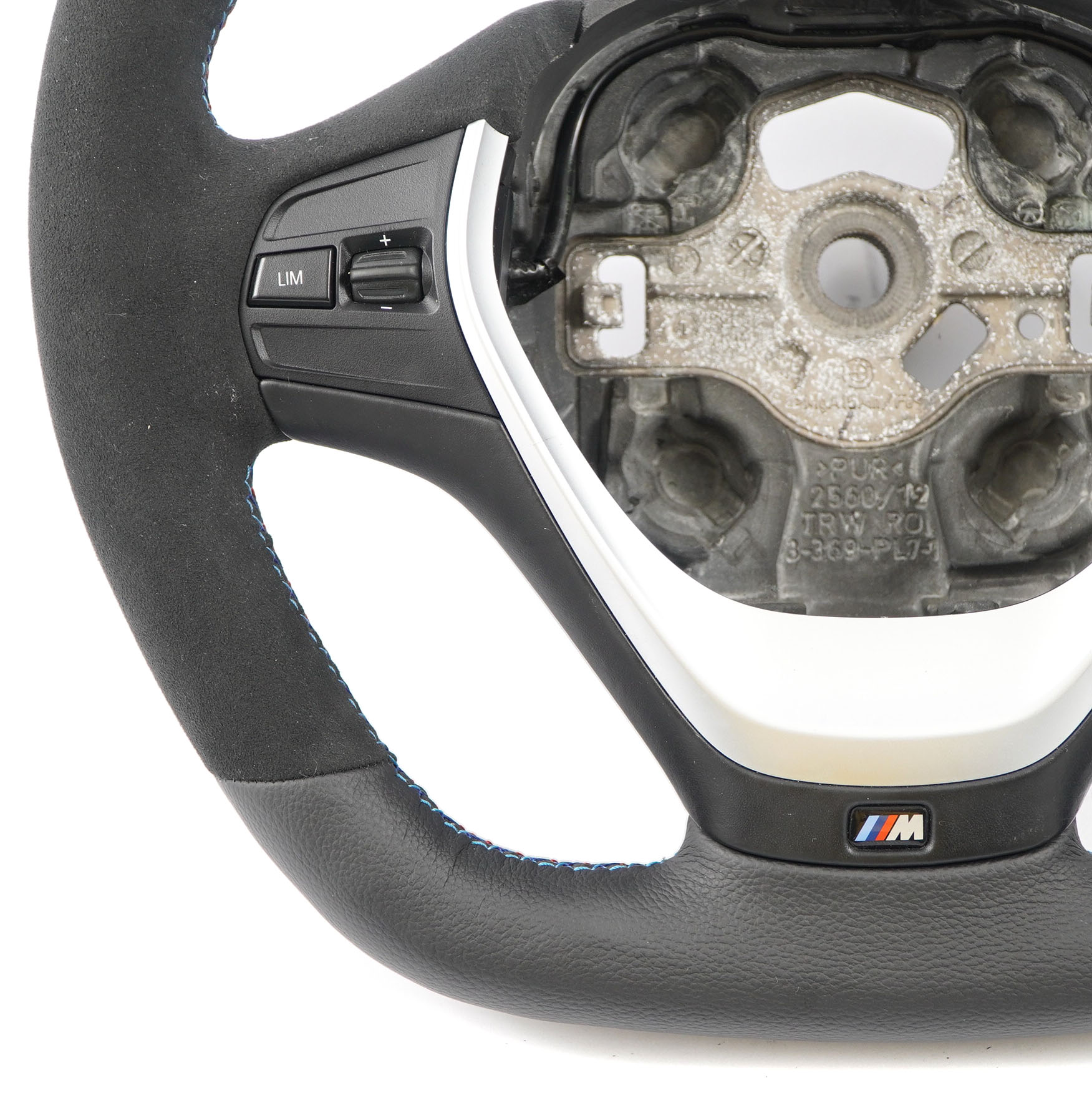 BMW F20 F21 F30 F31 F32 F34 NEW Black Leather / Alcantara Sport Steering Wheel