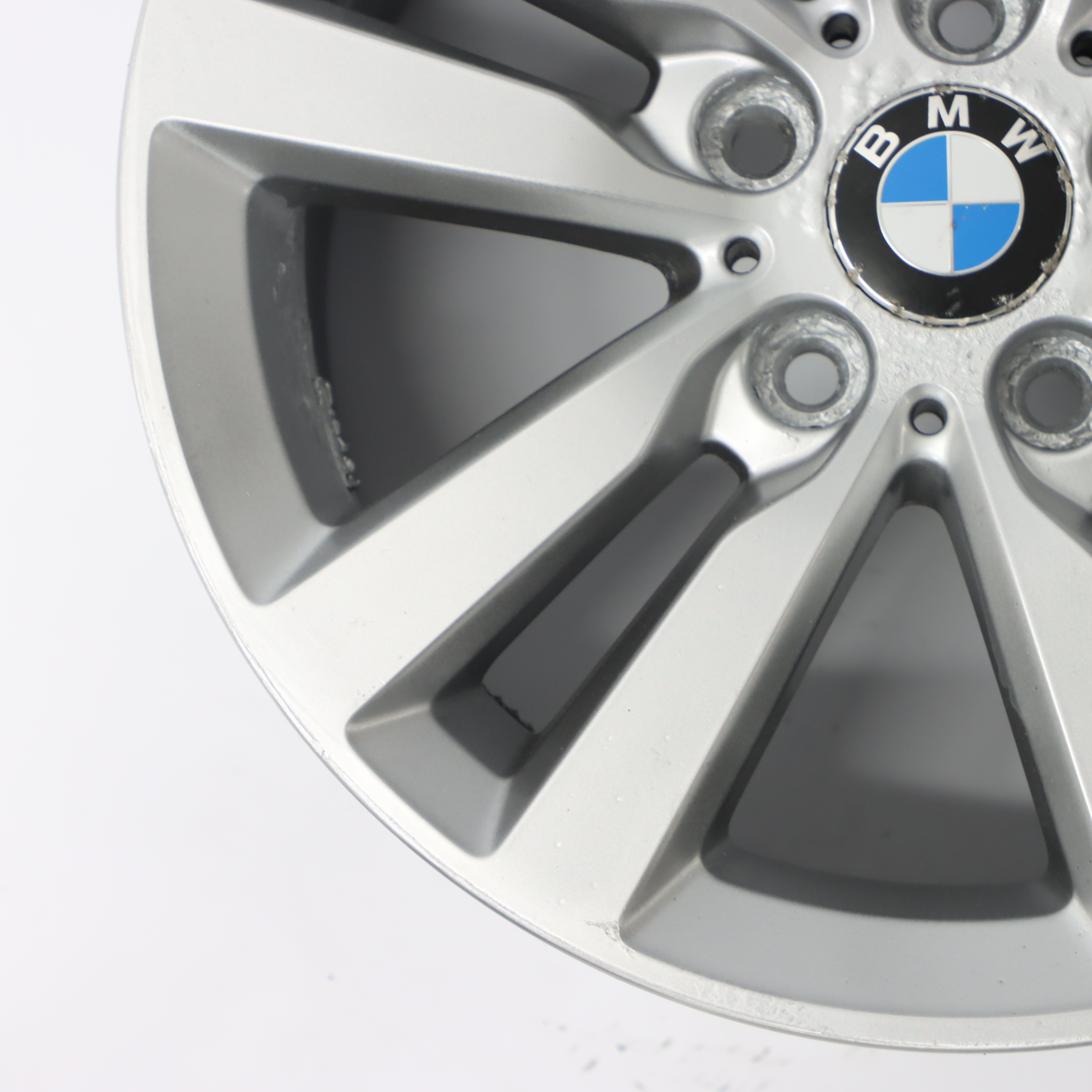 BMW F20 F21 F22 F23 Silver Wheel Alloy Rim 17" Double Spoke 655 ET:43 7,5J