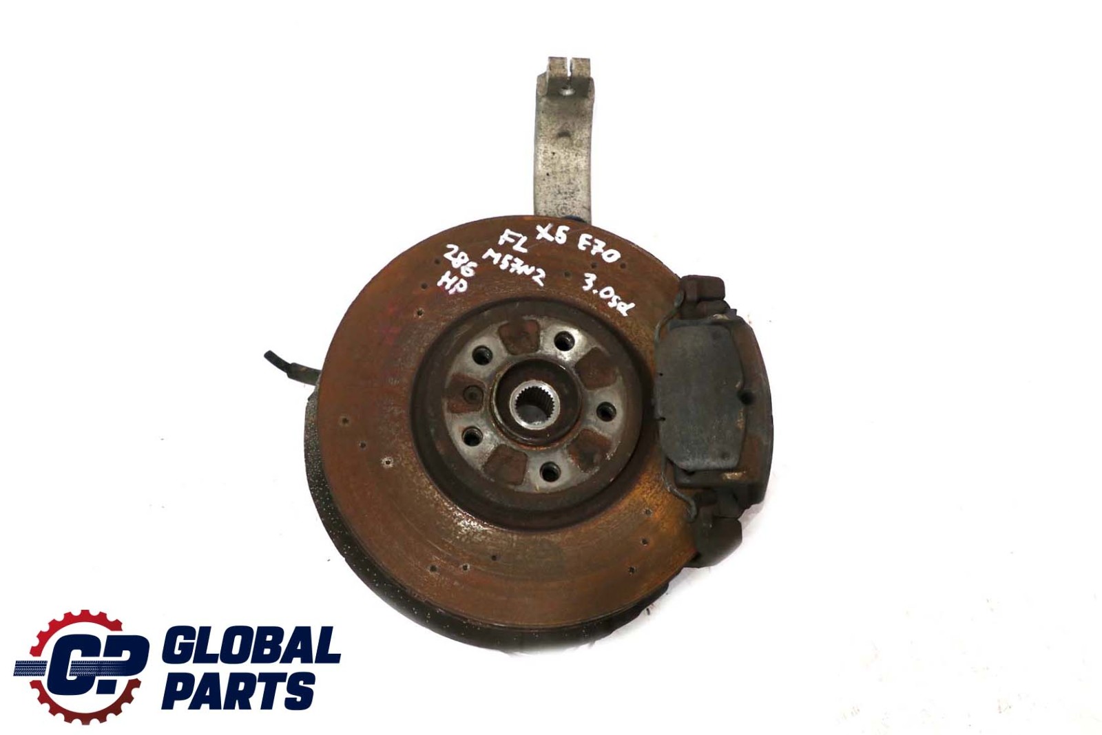 BMW X5 X6 E70 E71 Front Left N/S Suspension Wheel Carrier Hub Brake Disc