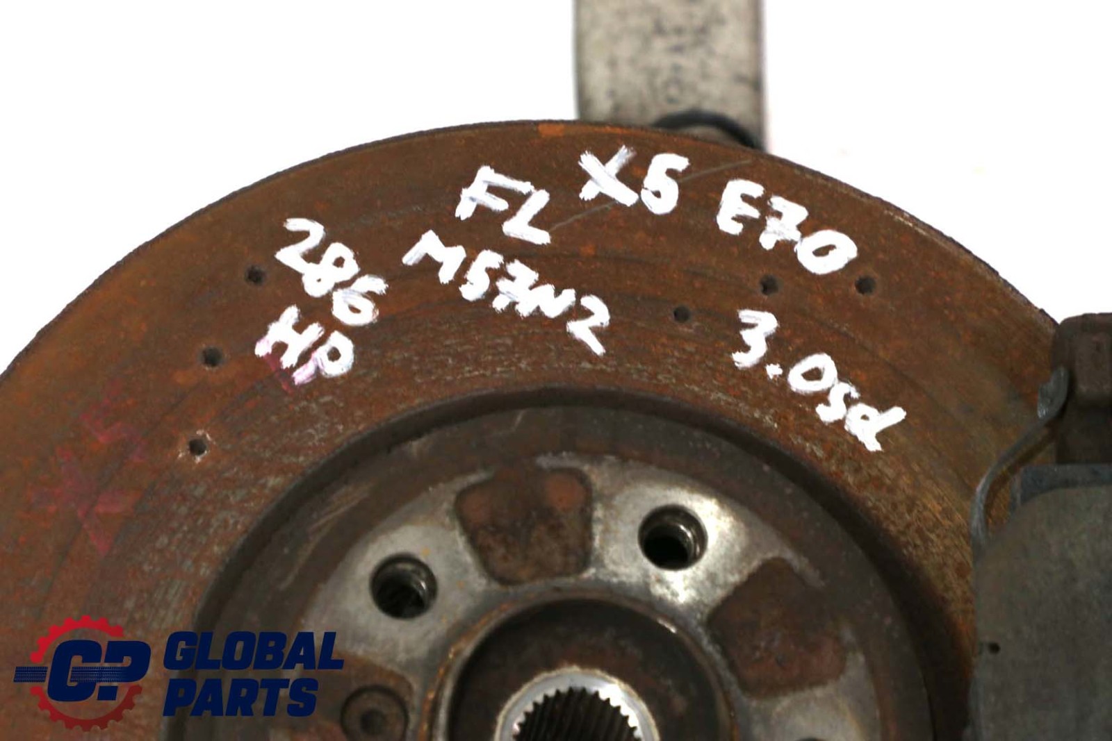 BMW X5 X6 E70 E71 Front Left N/S Suspension Wheel Carrier Hub Brake Disc