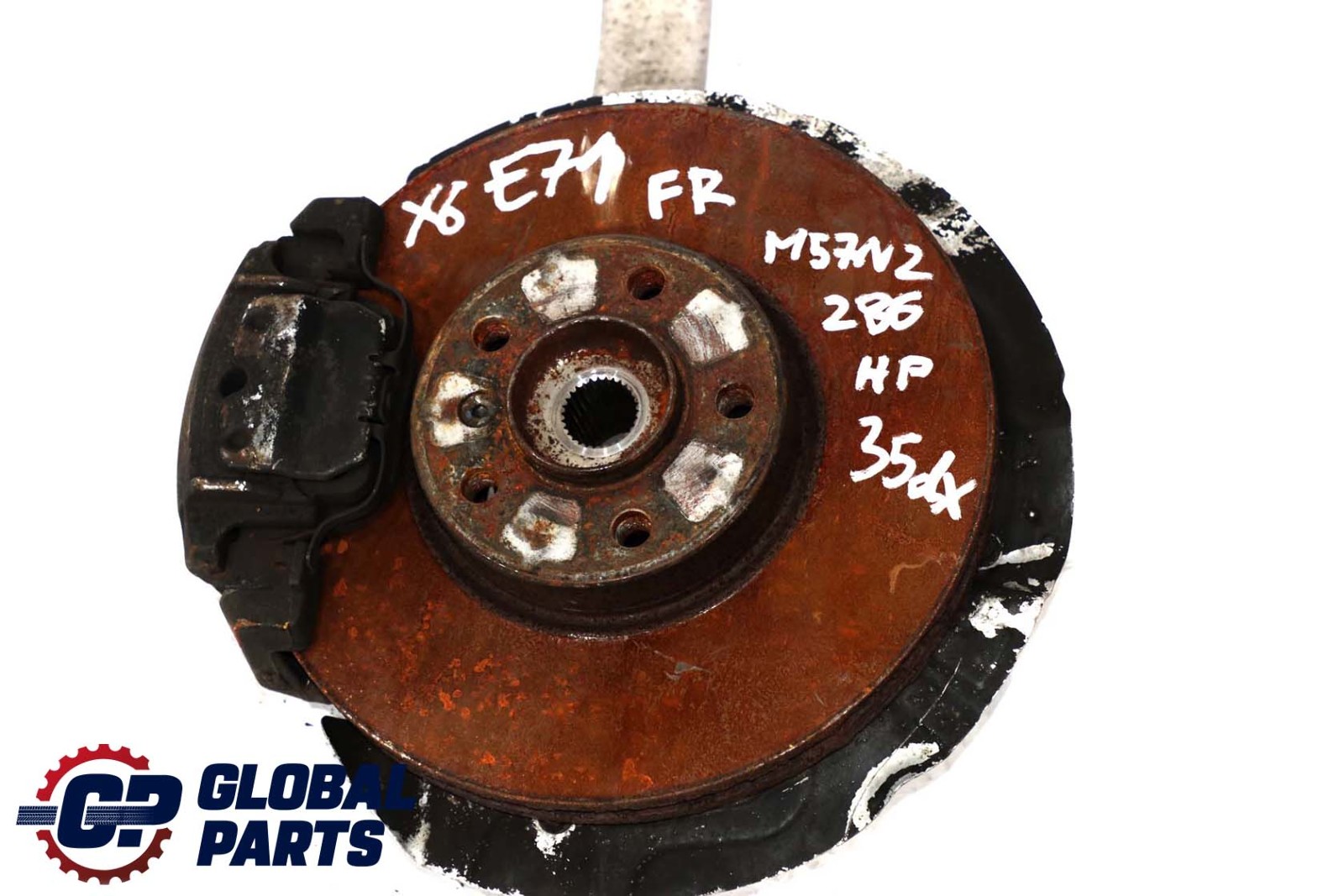 BMW X5 X6 E70 E71 Front Right O/S Suspension Wheel Carrier Hub Brake Disc