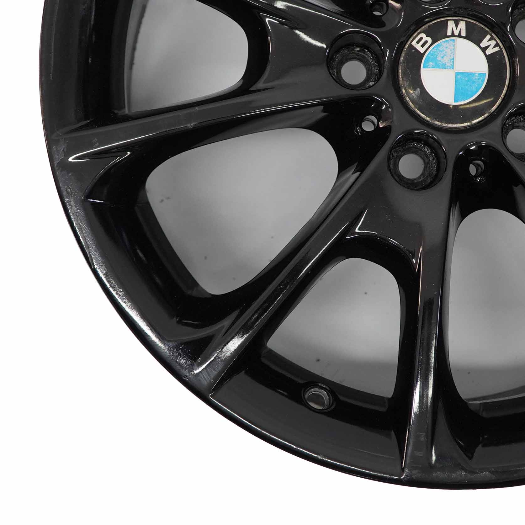 BMW F30 F32 F33 LCI Schwarz Leichtmetallrad 18" 8J ET:34 V-Speiche 398 6874819