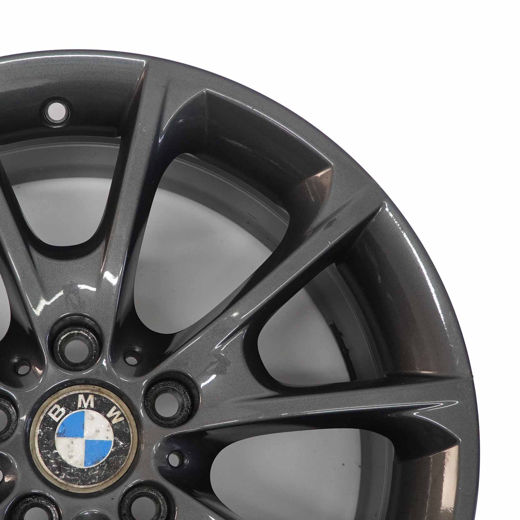 BMW F30 F32 F33 LCI Roue alliage noir 18" 8.5J ET:47 V-Spoke Styling 398 6874821