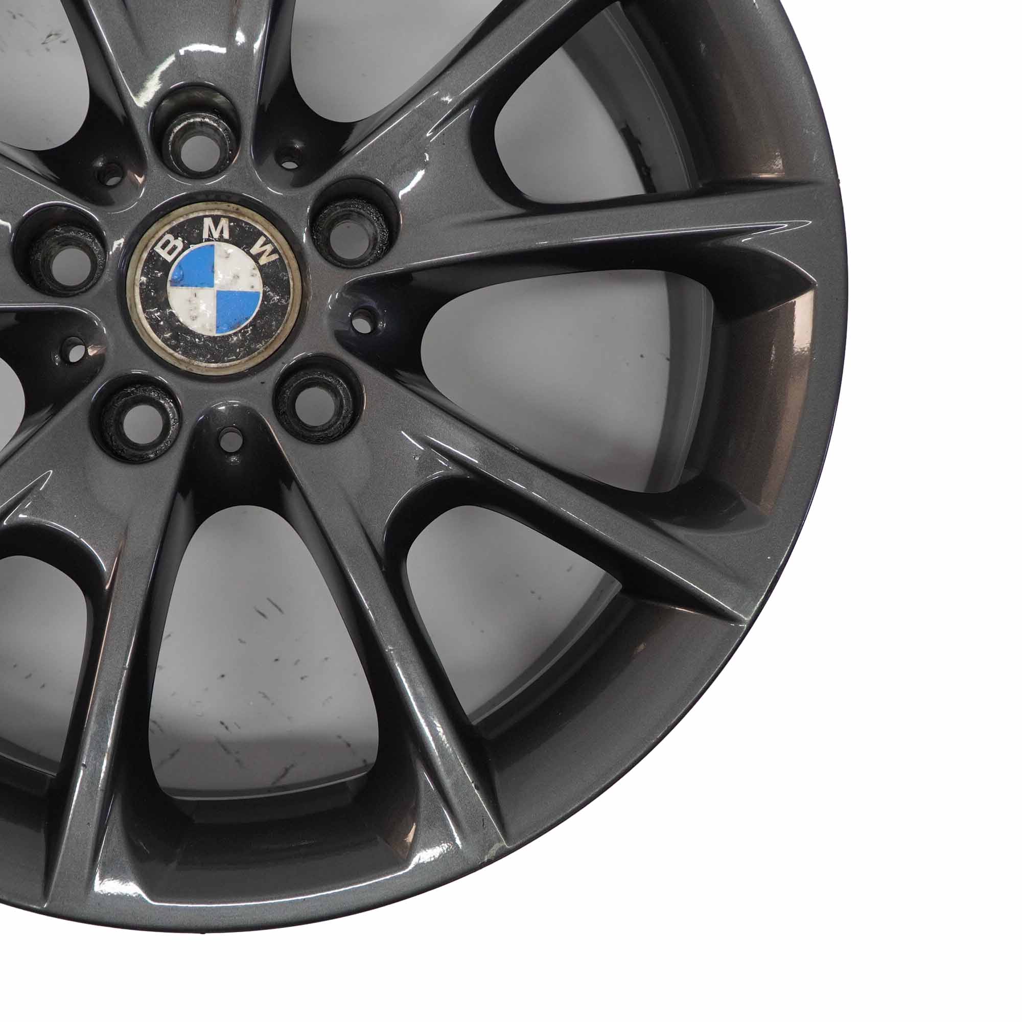 BMW F30 F32 F33 LCI Roue alliage noir 18" 8.5J ET:47 V-Spoke Styling 398 6874821