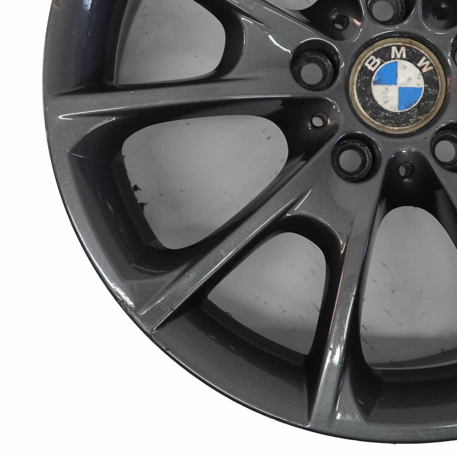 BMW F30 F32 F33 LCI Roue alliage noir 18" 8.5J ET:47 V-Spoke Styling 398 6874821