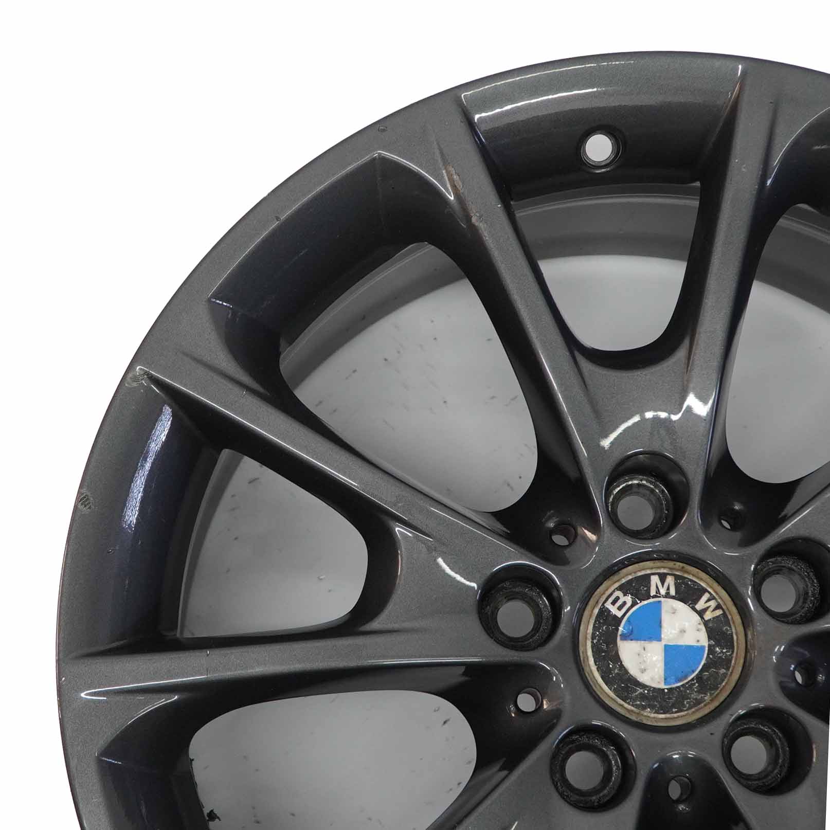 BMW F30 F32 F33 LCI Roue alliage noir 18" 8.5J ET:47 V-Spoke Styling 398 6874821