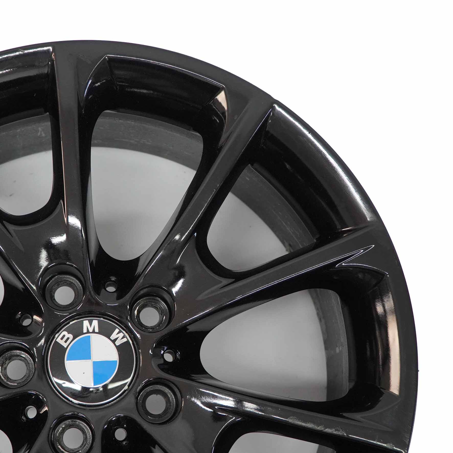 BMW F30 F32 F33 LCI Roue alliage noir 18" 8.5J ET:47 V-Spoke Styling 398 6874821