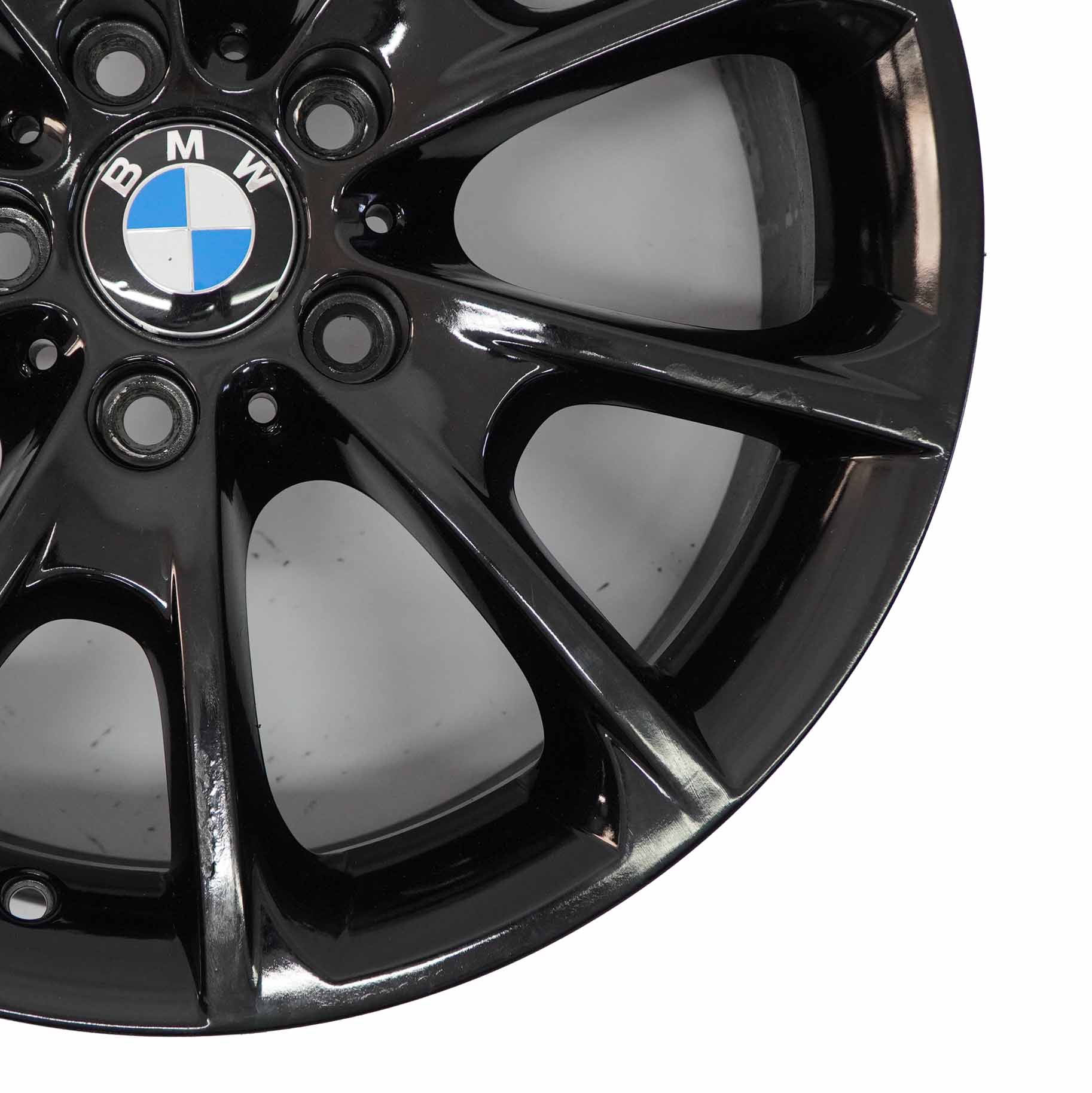 BMW F30 F32 F33 LCI Roue alliage noir 18" 8.5J ET:47 V-Spoke Styling 398 6874821