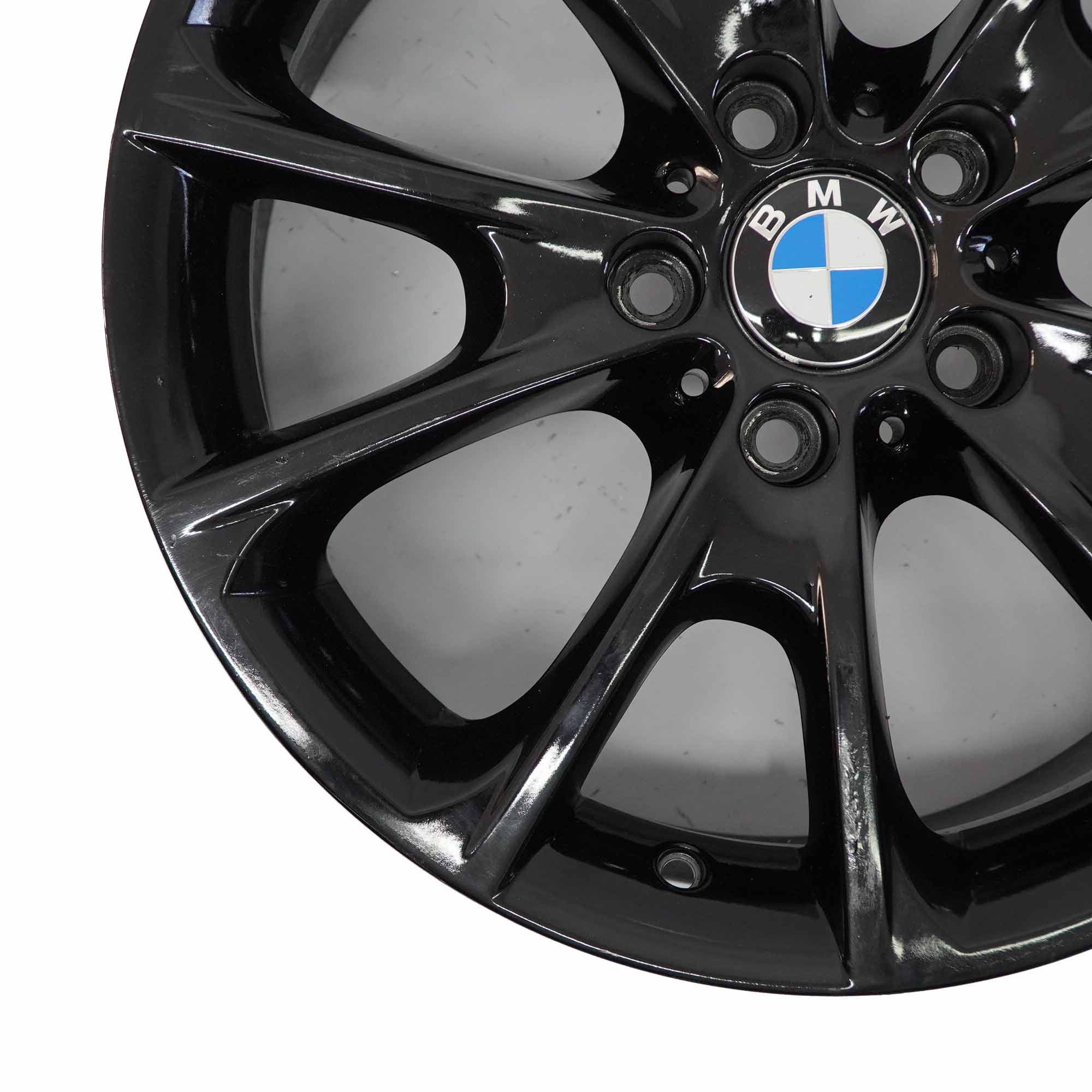 BMW F30 F32 F33 LCI Roue alliage noir 18" 8.5J ET:47 V-Spoke Styling 398 6874821