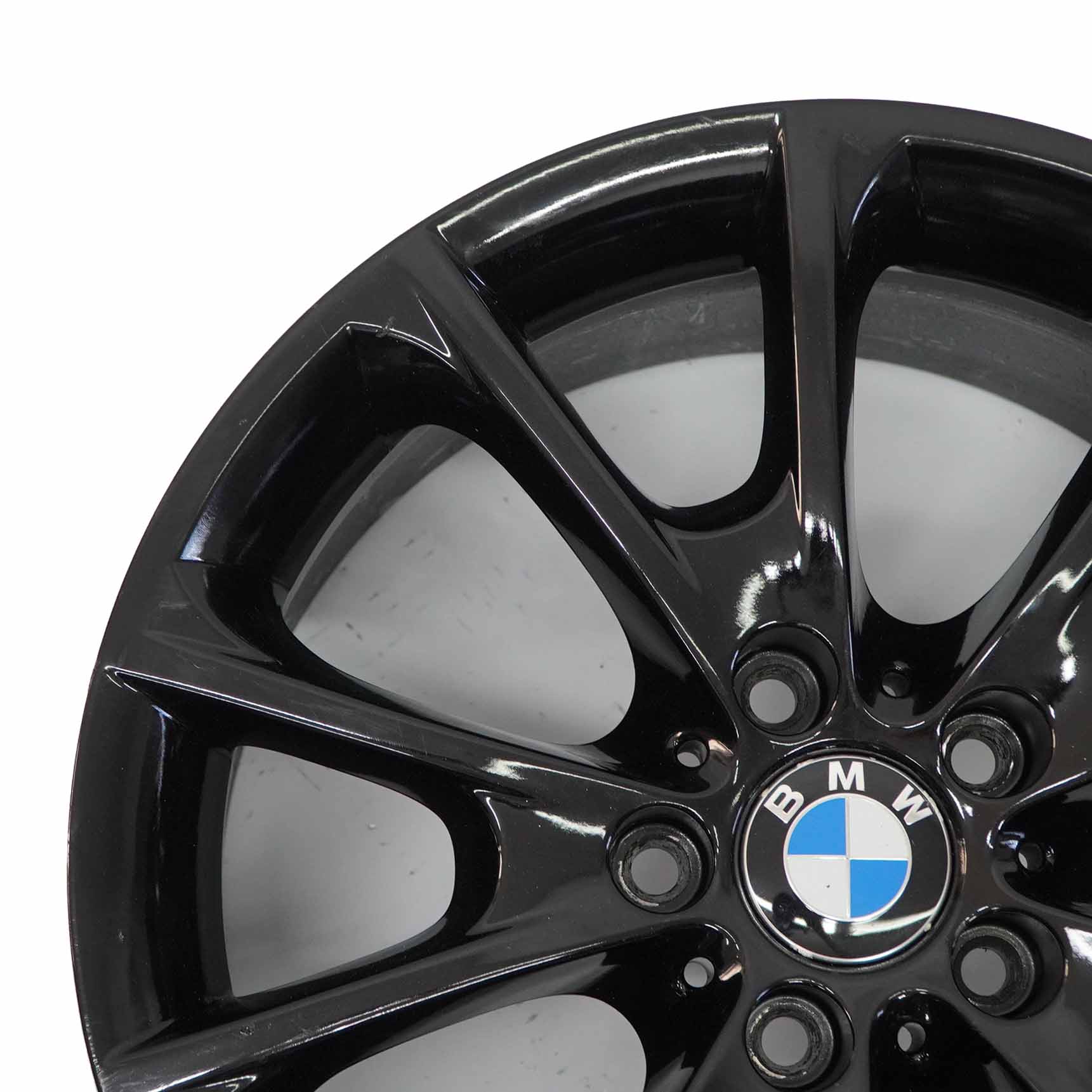 BMW F30 F32 F33 LCI Roue alliage noir 18" 8.5J ET:47 V-Spoke Styling 398 6874821