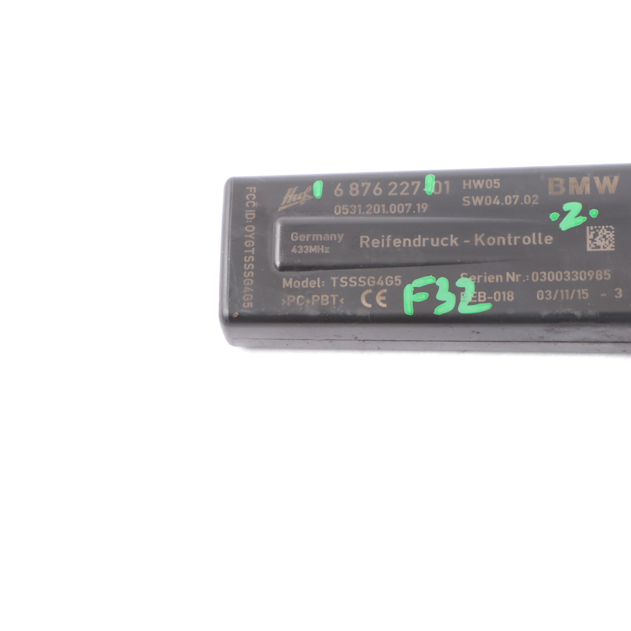 BMW F32 Reifendruck RDC Steuergerät Modul ECU 6876227