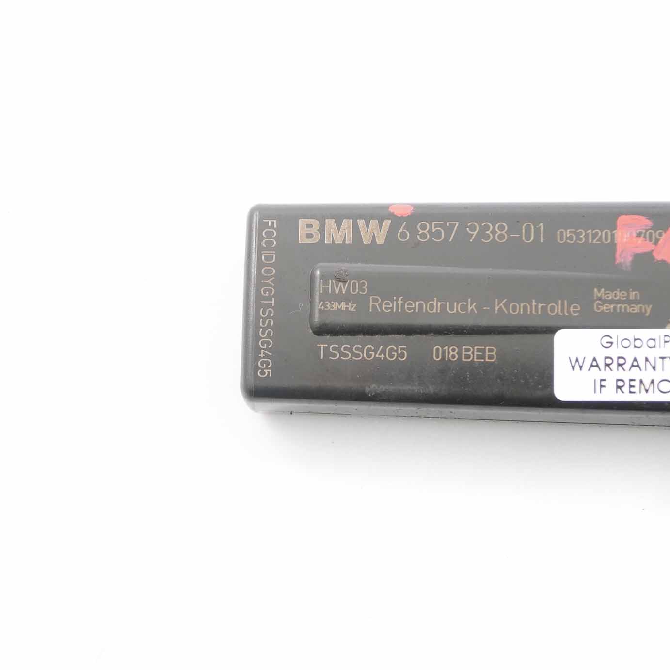 BMW F01 F07 F10 F11 Reifendruck RDC Steuergerät Modul 6857938