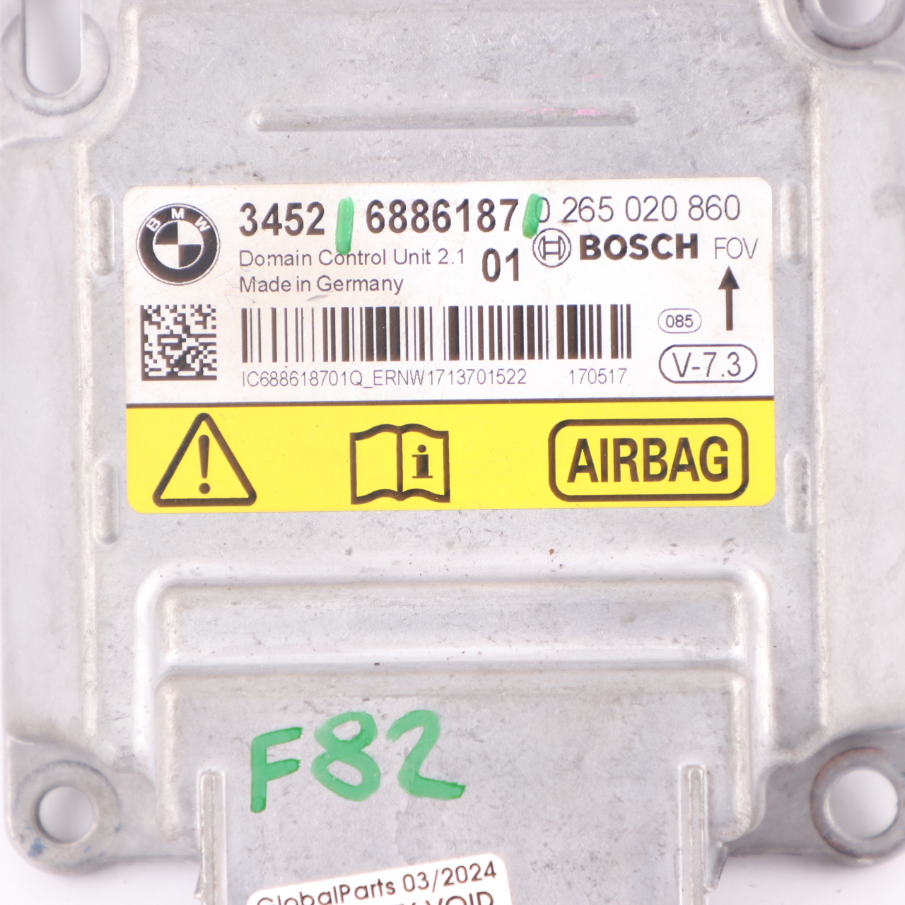 Airbag-Modul BMW F20 F21 F30 F31 F32 ECU ICM Plus Steuergerät Airbag 6886187