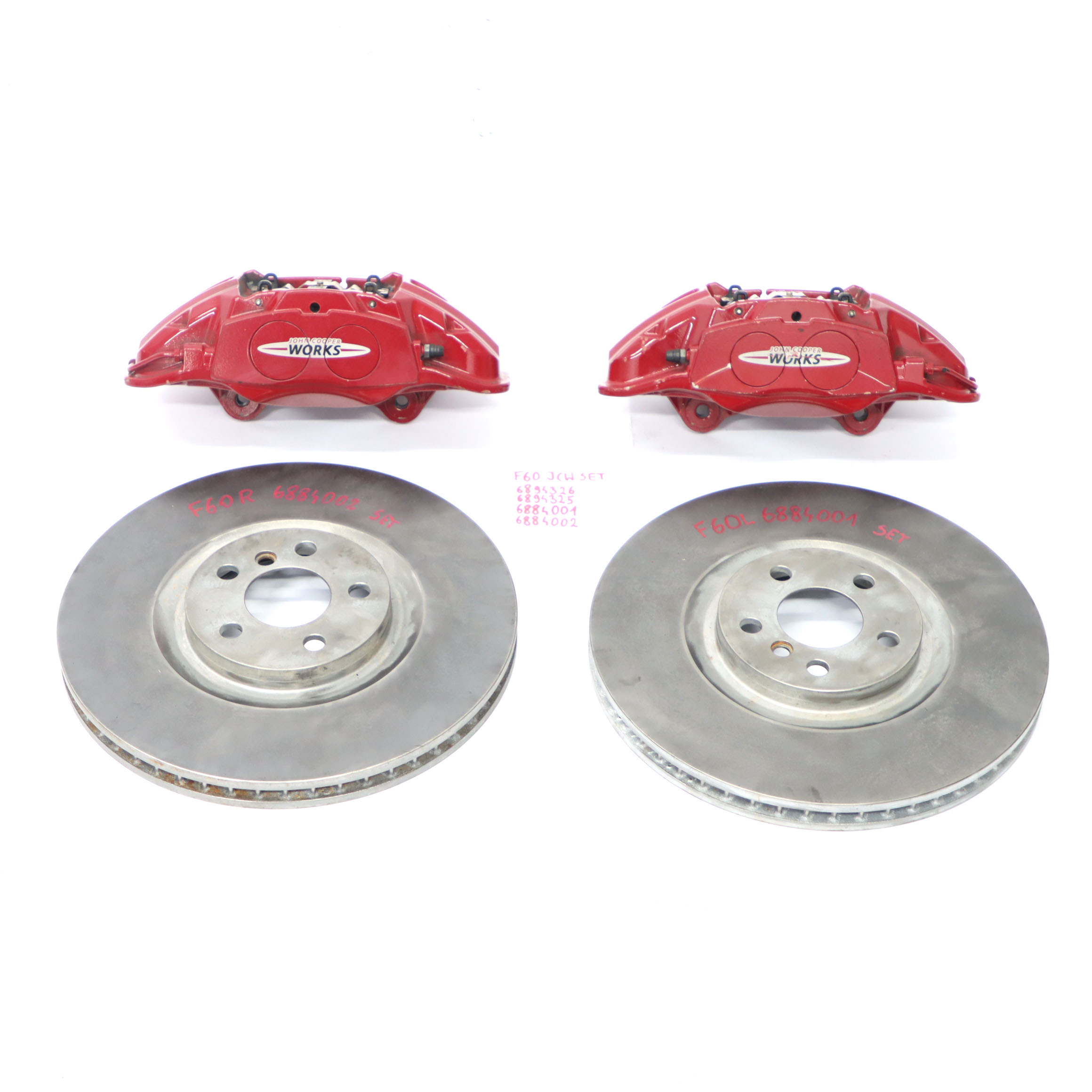 Mini F54 F60 JCW John Cooper Works Vorderrad Bremsen Brembo Bremssattel Set