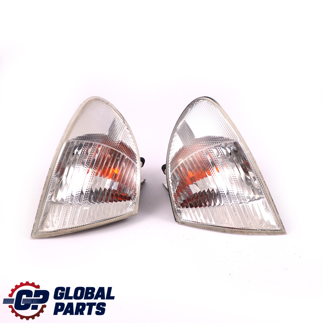 BMW 3 E46 Saloon Touring Front Right Left N/O/S Turn Indicator Lamp White Set