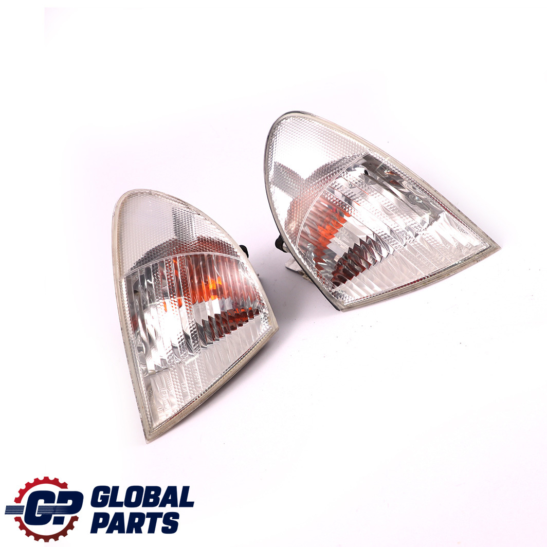 BMW 3 E46 Saloon Touring Front Right Left N/O/S Turn Indicator Lamp White Set