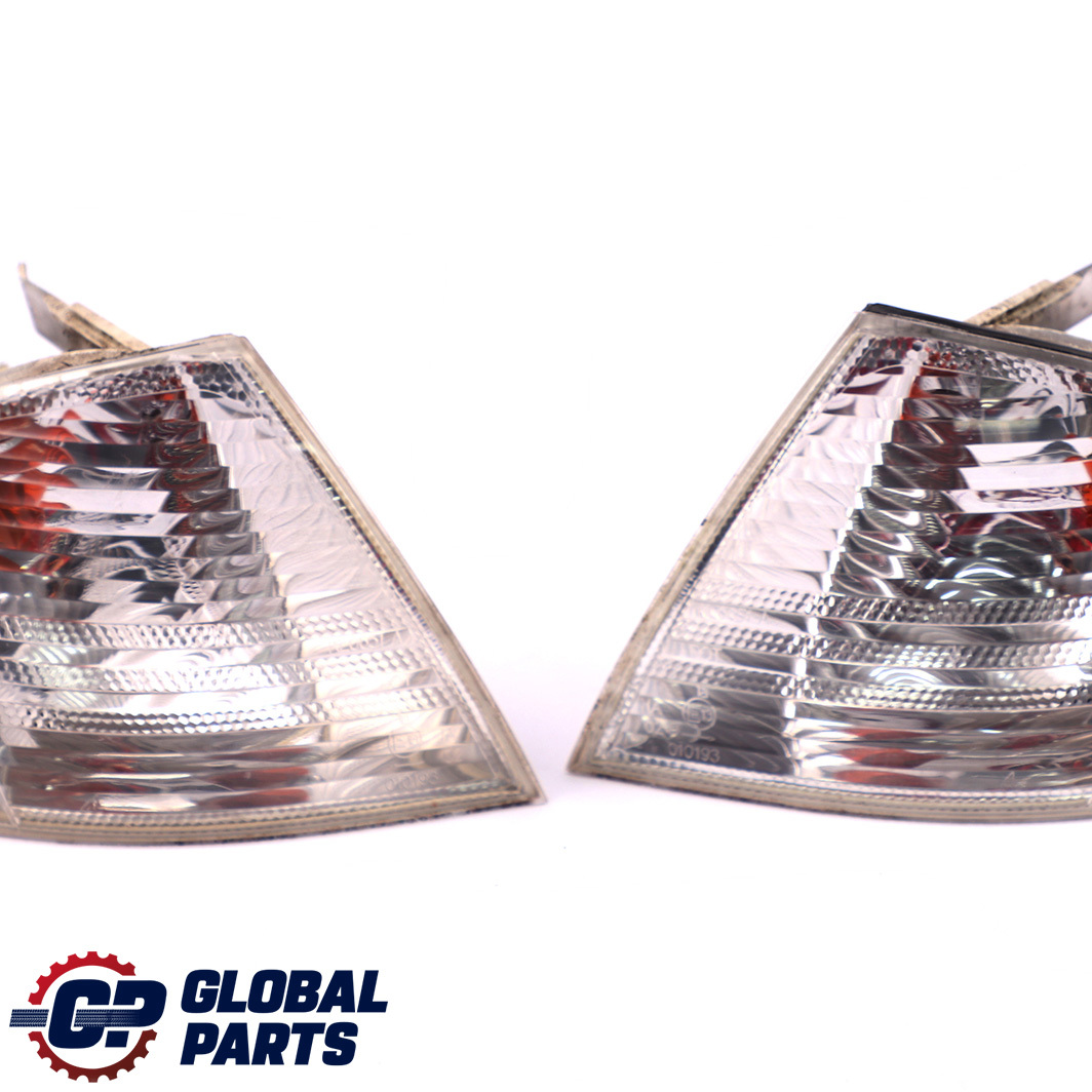 BMW 3 E46 Saloon Touring Front Right Left N/O/S Turn Indicator Lamp White Set