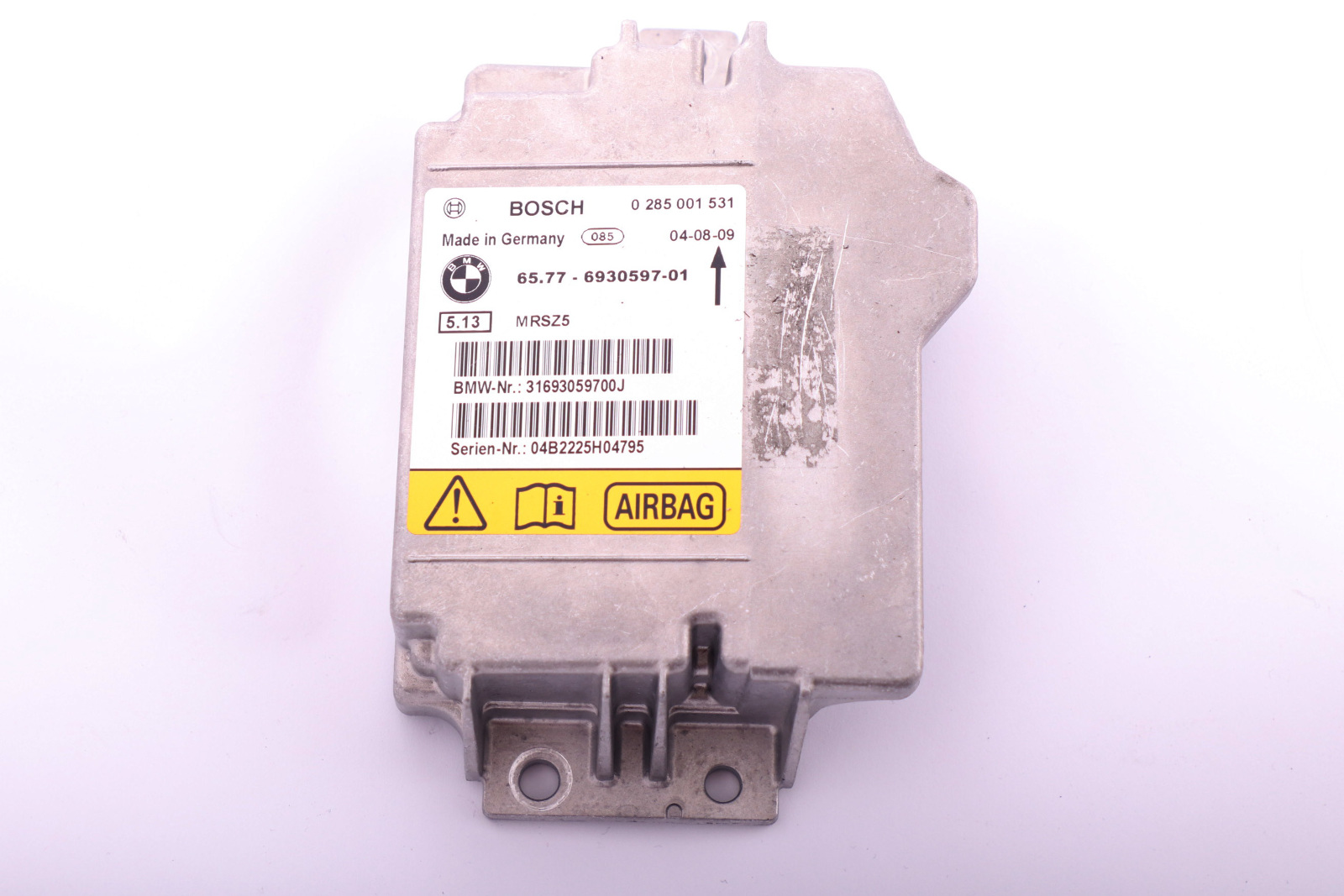 BMW 1 3 X1 SERIES E81 E87 E90 E91 Control Unit Airbag ECU NO CRASH DATA 6930597