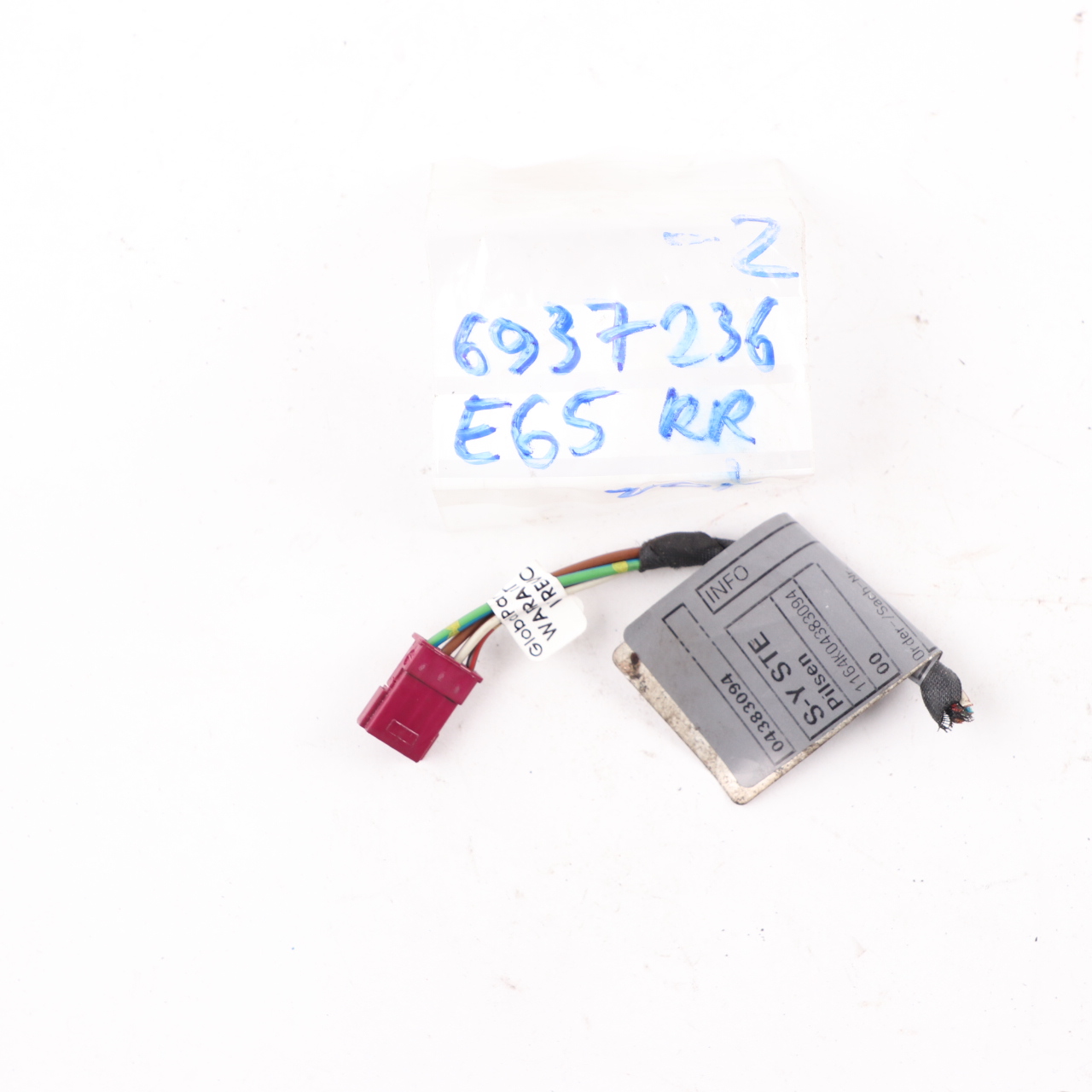 BMW E65 E66 Rear Light In Side Panel Lamp Right O/S Plug Socket Wiring 7724003